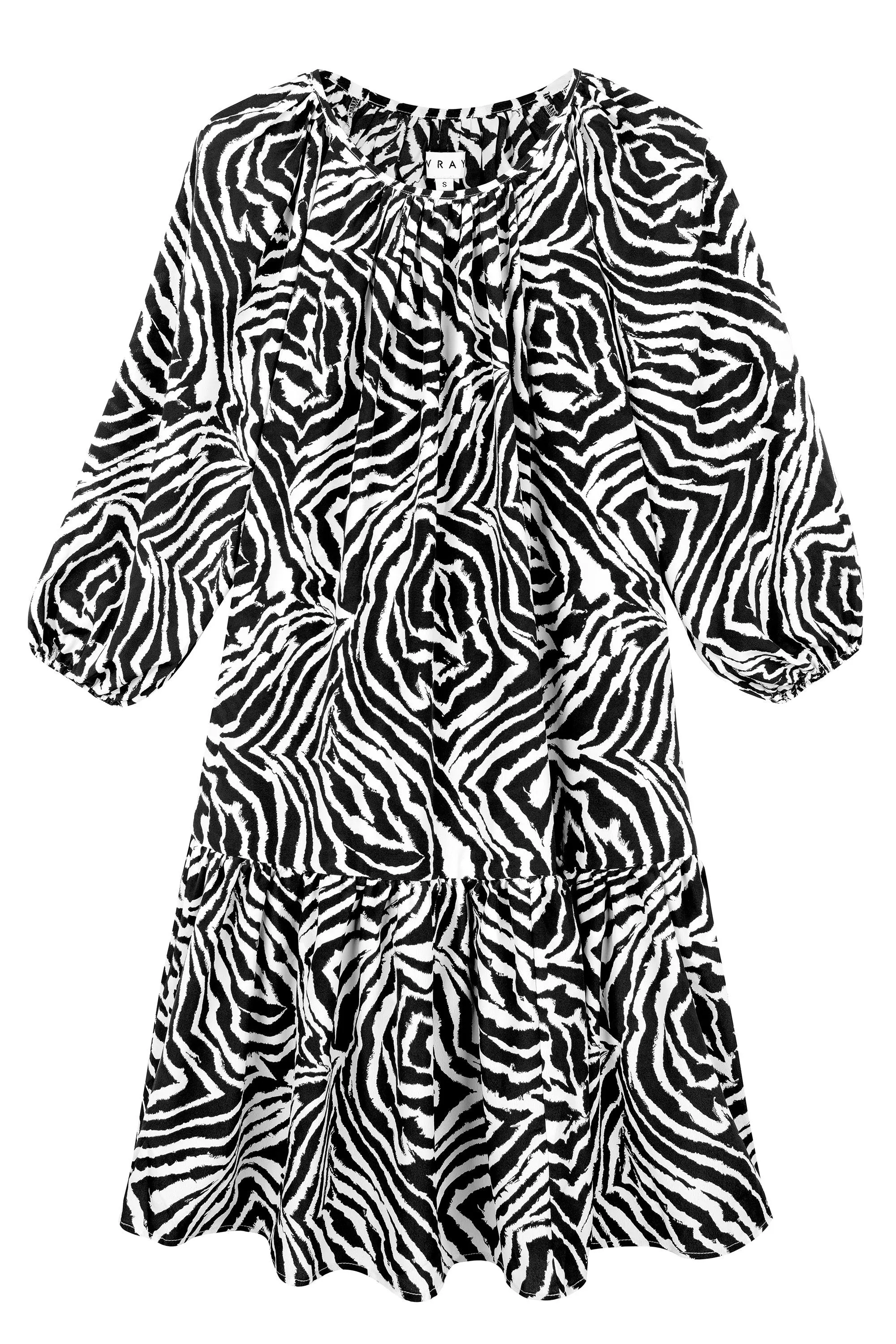 Daria Dress - Chocolate Zebra Swirl sold by WRAY product image thumbnail 2