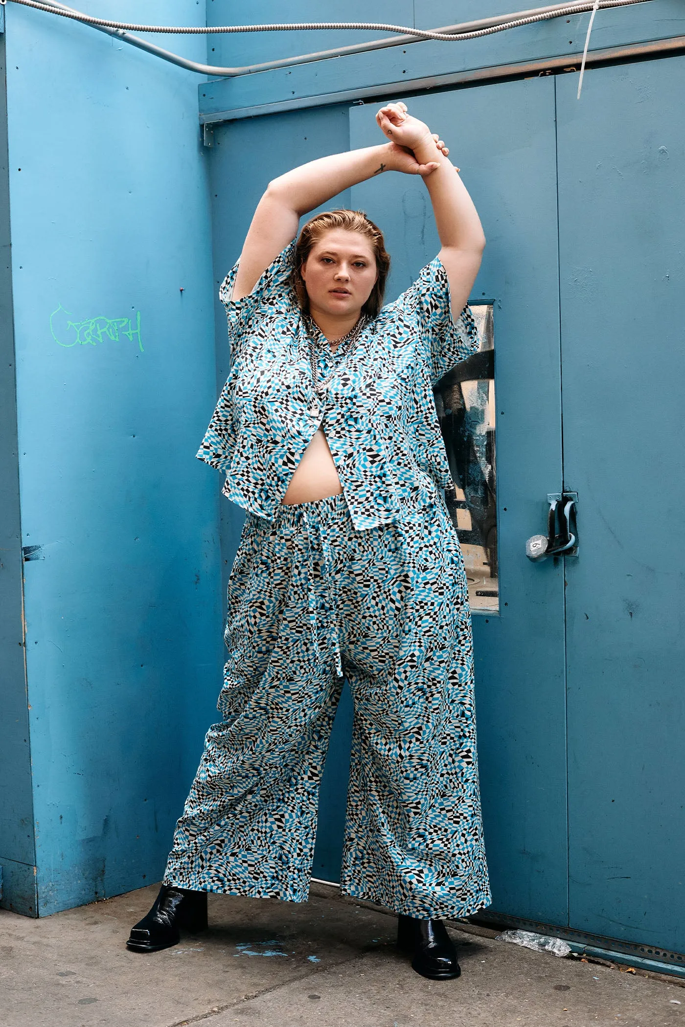 Long Lounge Set - Piscine Check sold by WRAY product image thumbnail 3