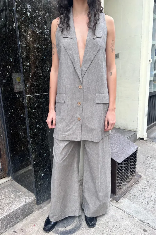 Jane Vest Sample - Heather Grey sold by WRAY