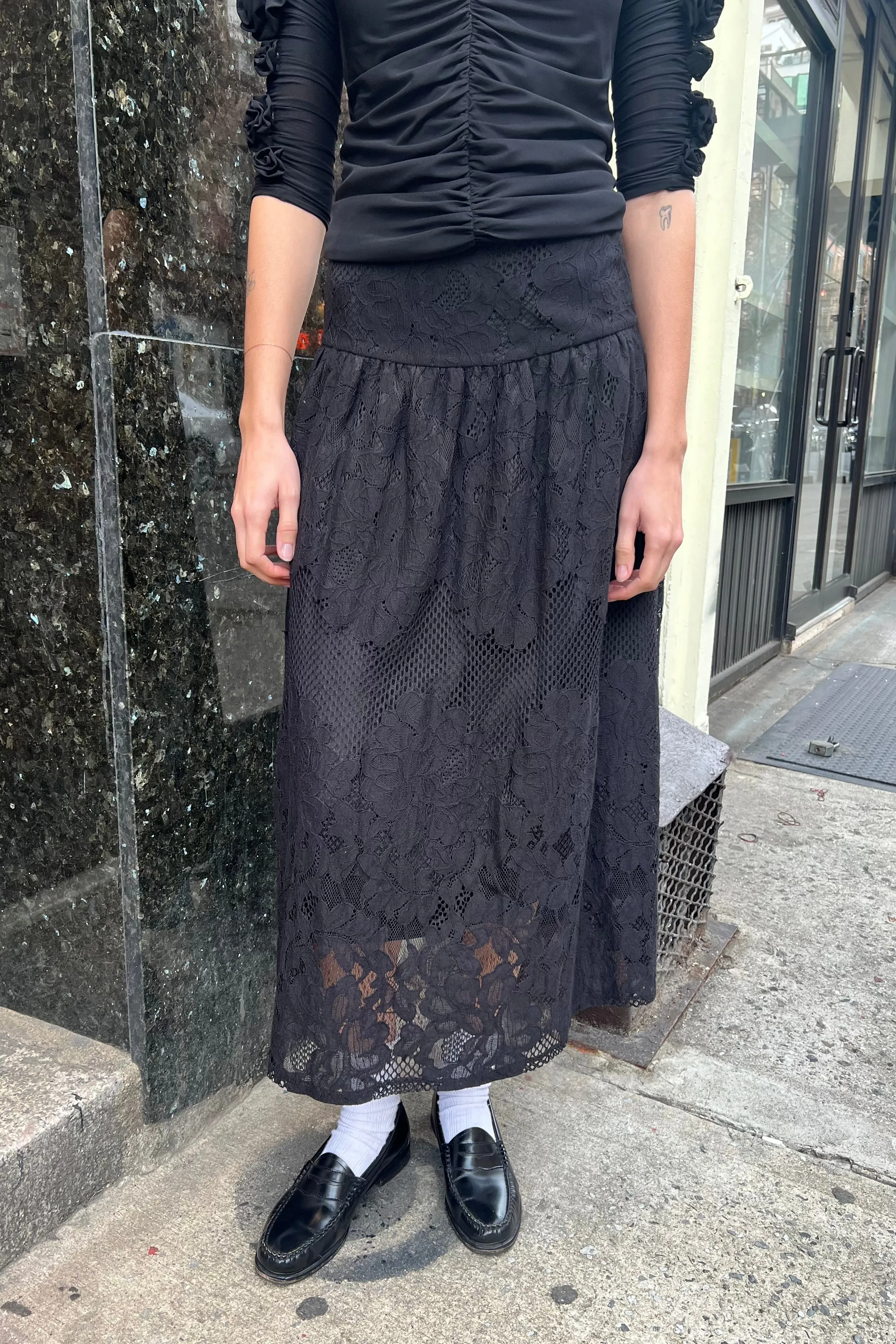 Lulu Skirt Sample - Black Lace sold by WRAY product image thumbnail 2