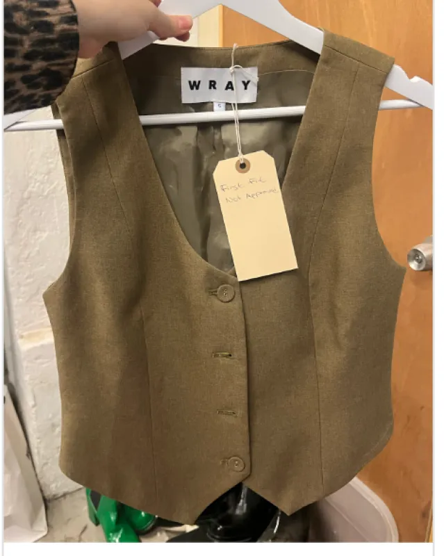 Keaton Vest Sample - Melange Brunette made by WRAY