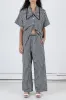 Luna Pant - Black Check sold by WRAY