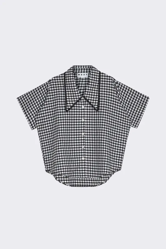 Tilda Top - Black Check sold by WRAY
