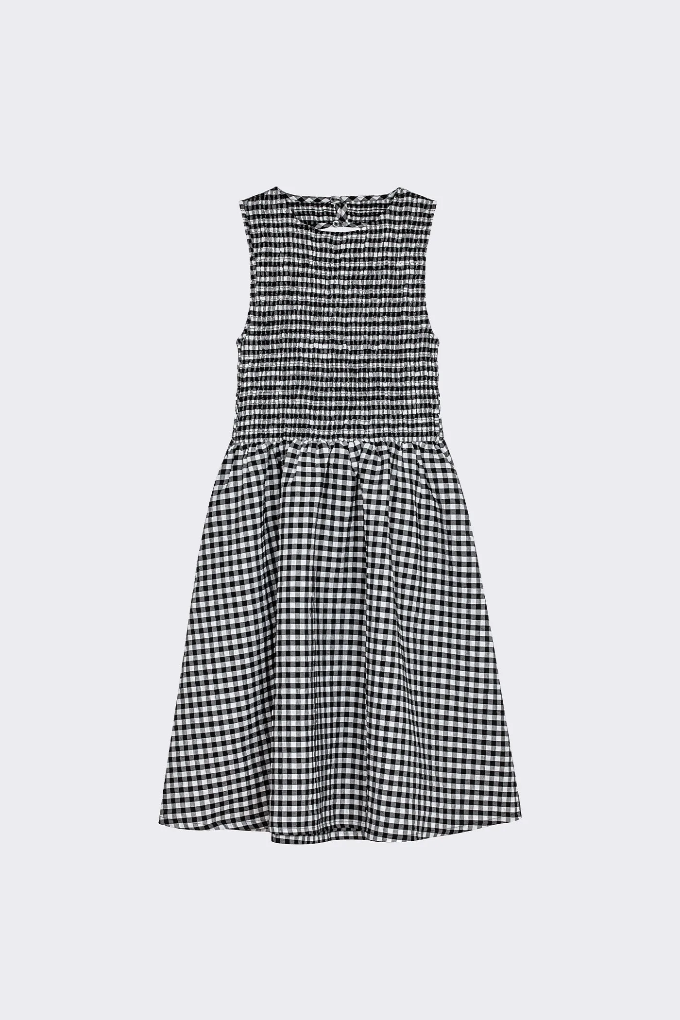 Garden Dress - Black Check sold by WRAY