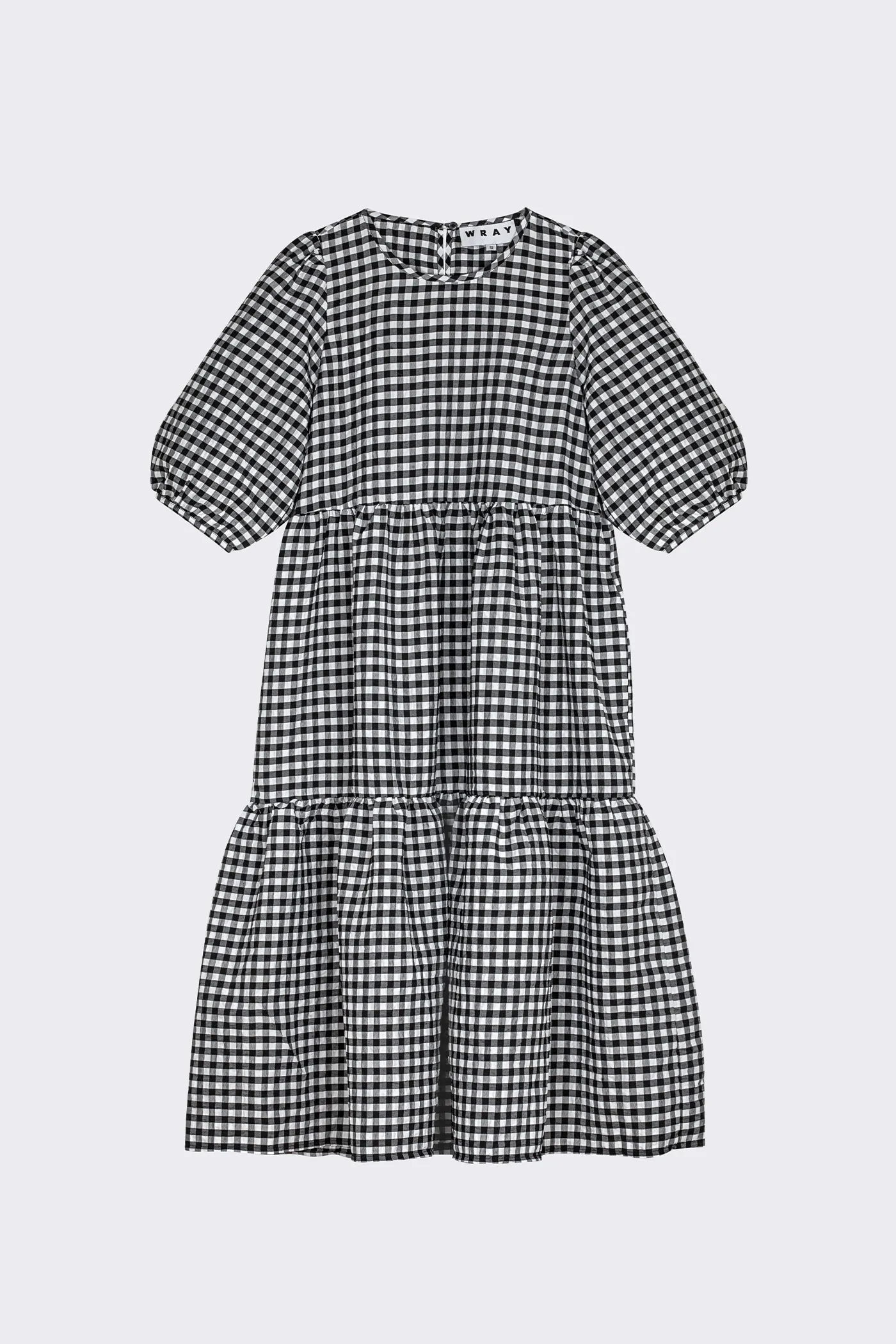 Rosemary Dress - Black Check sold by WRAY