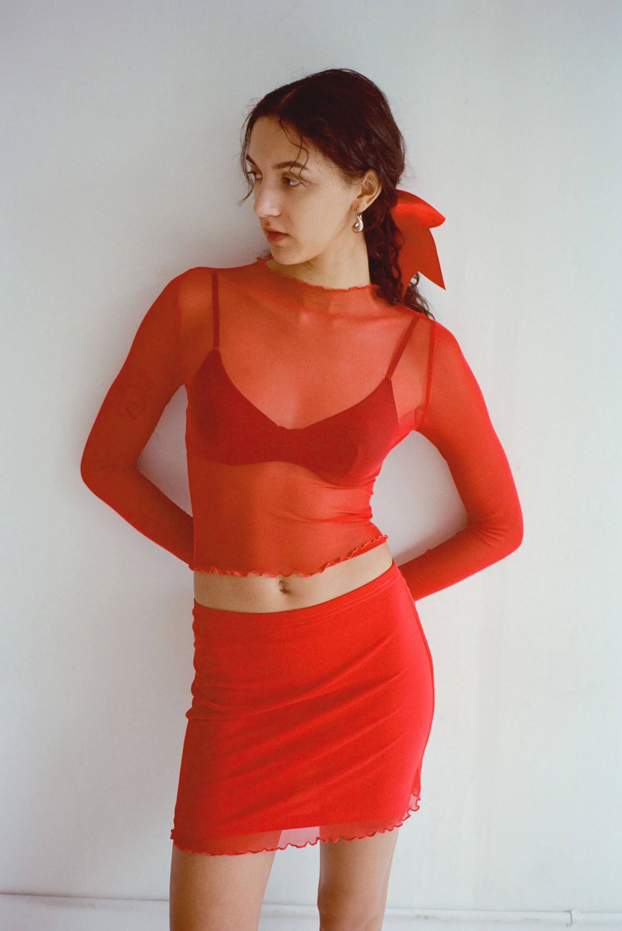 Long Sleeve Maya Tee - Carnation sold by WRAY product image thumbnail 5