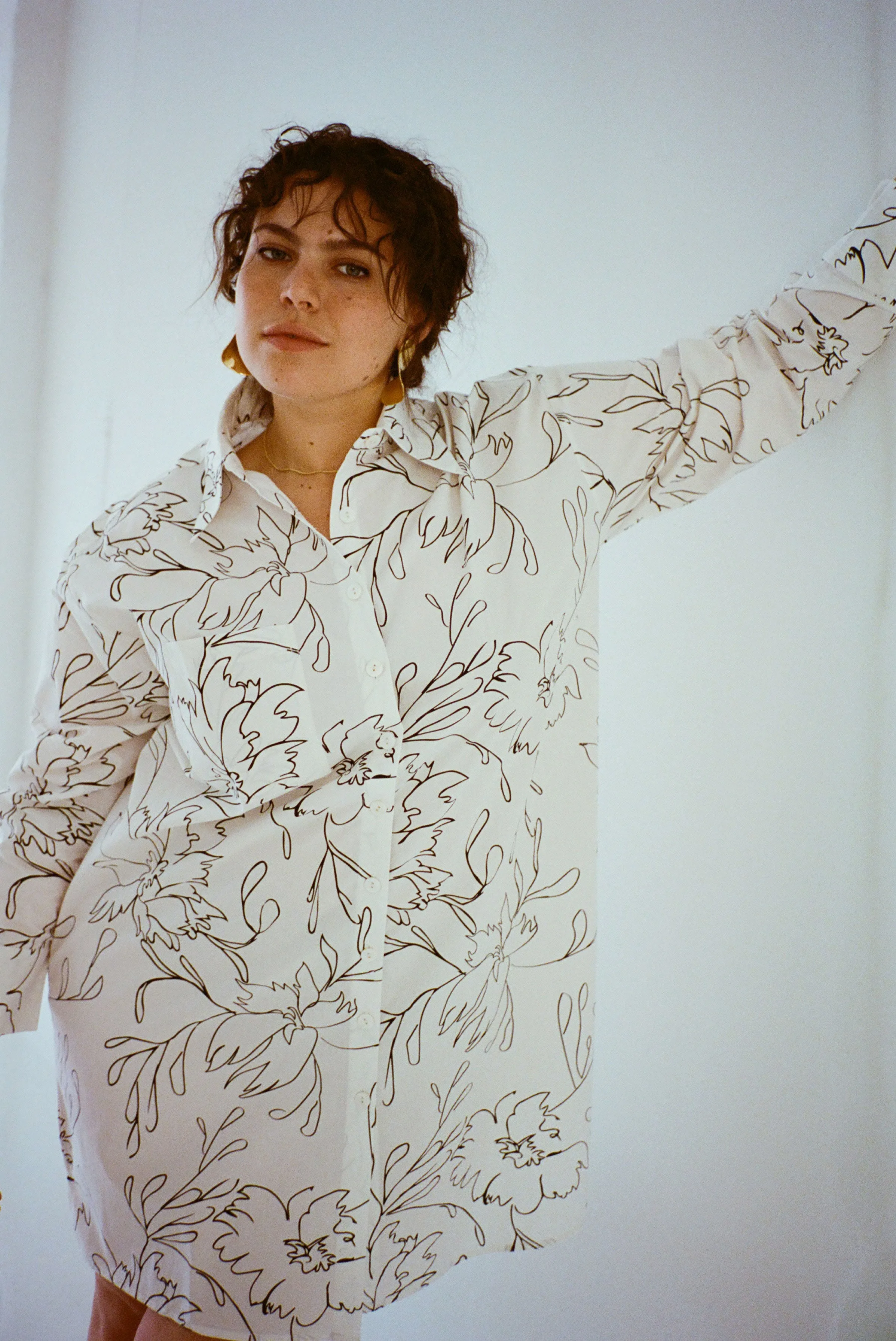 Etore Shirt Dress - Quill sold by WRAY product image thumbnail 2