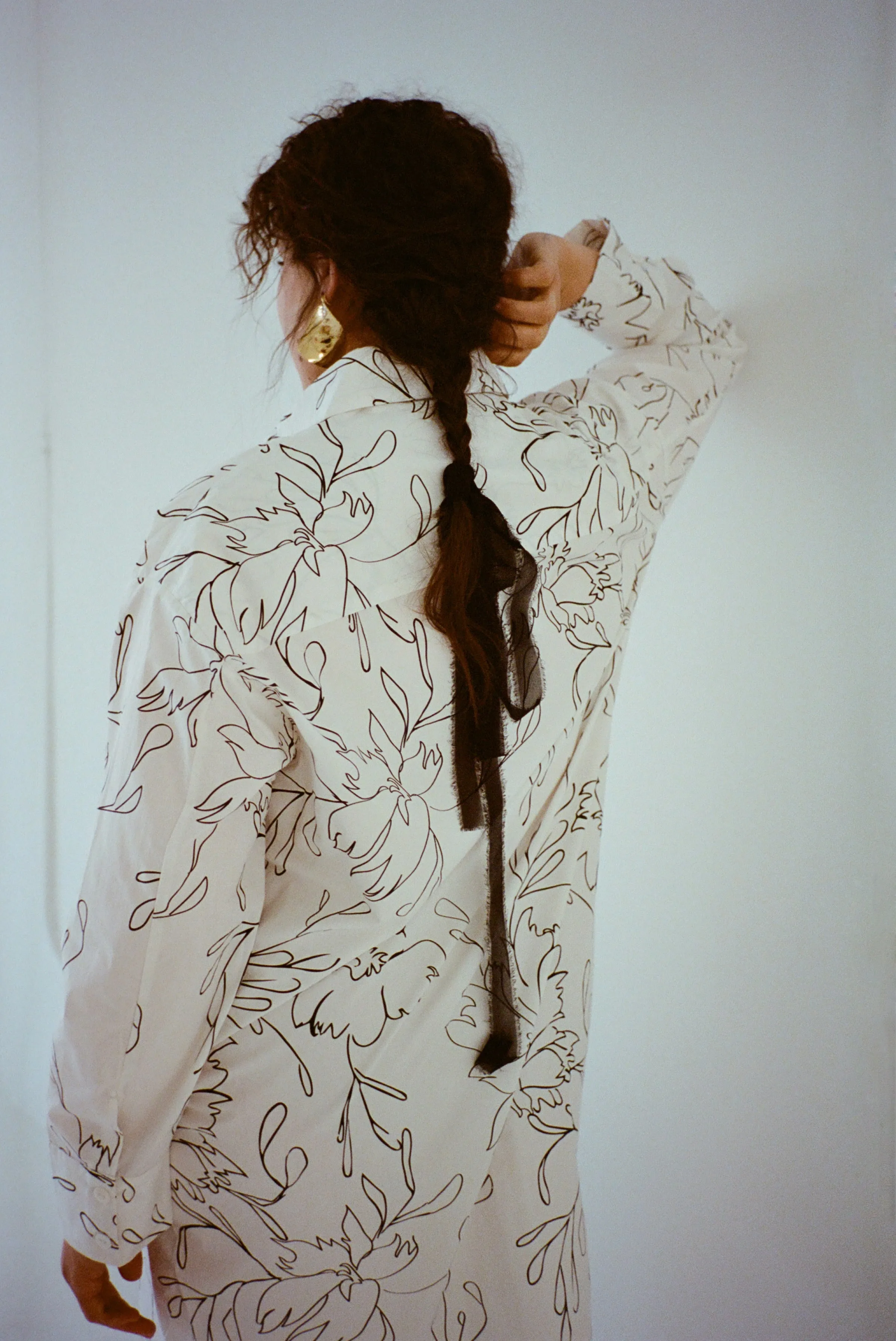 Etore Shirt Dress - Quill sold by WRAY product image thumbnail 4