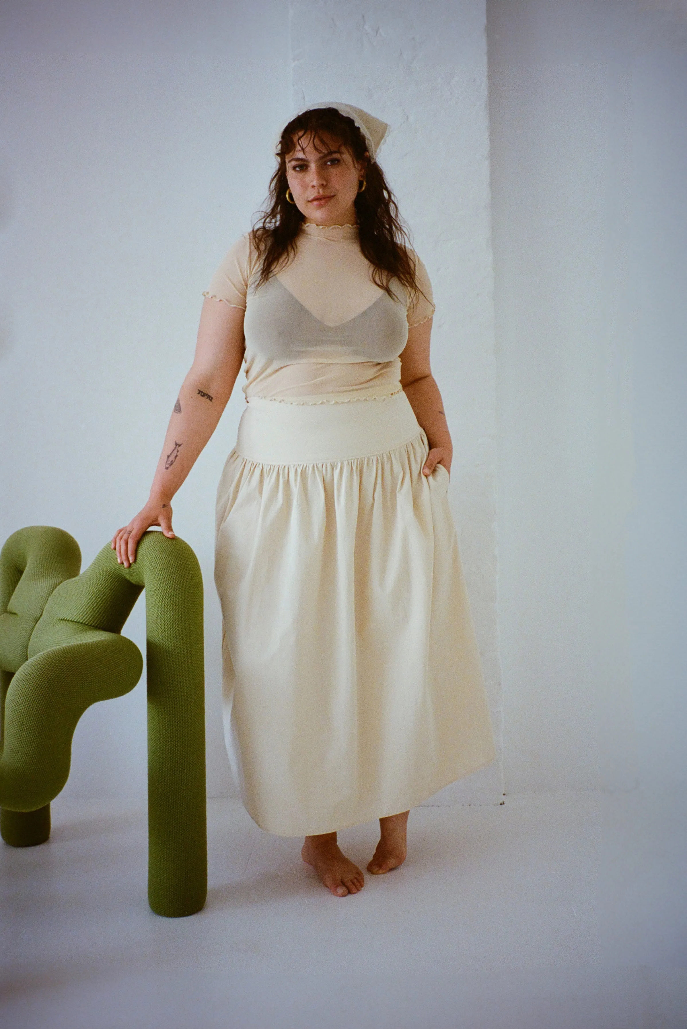 Lulu Skirt - Sand sold by WRAY product image thumbnail 2