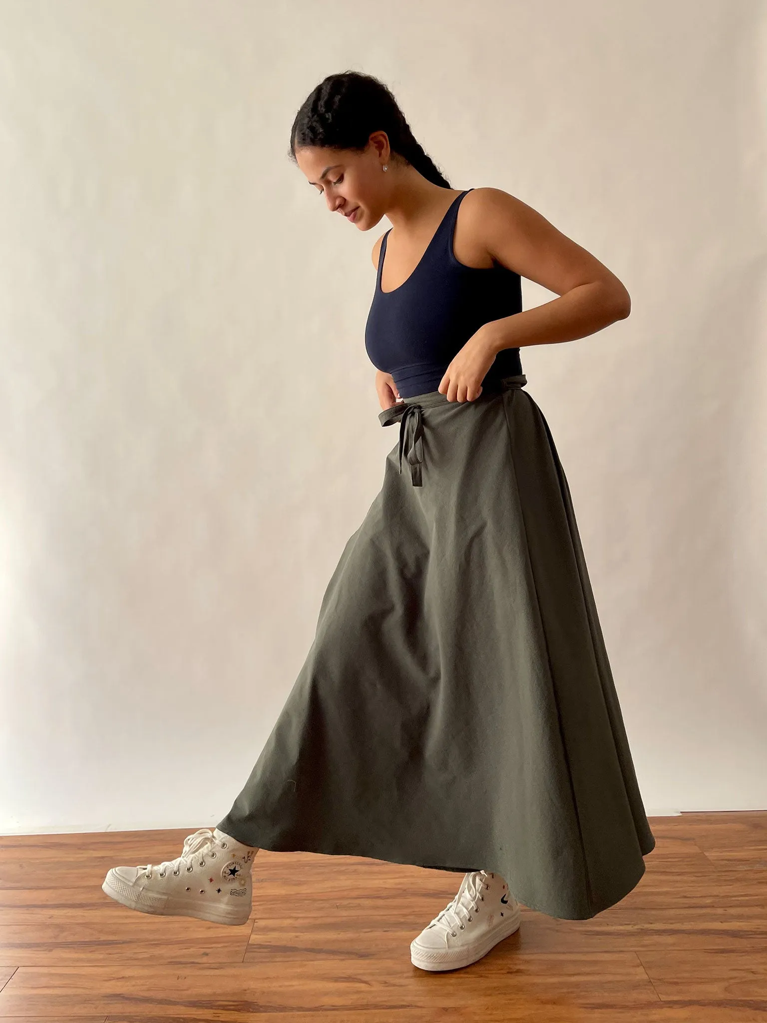 EUCALYPTUS MAXINE WRAP SKIRT sold by Free Label product image thumbnail 2
