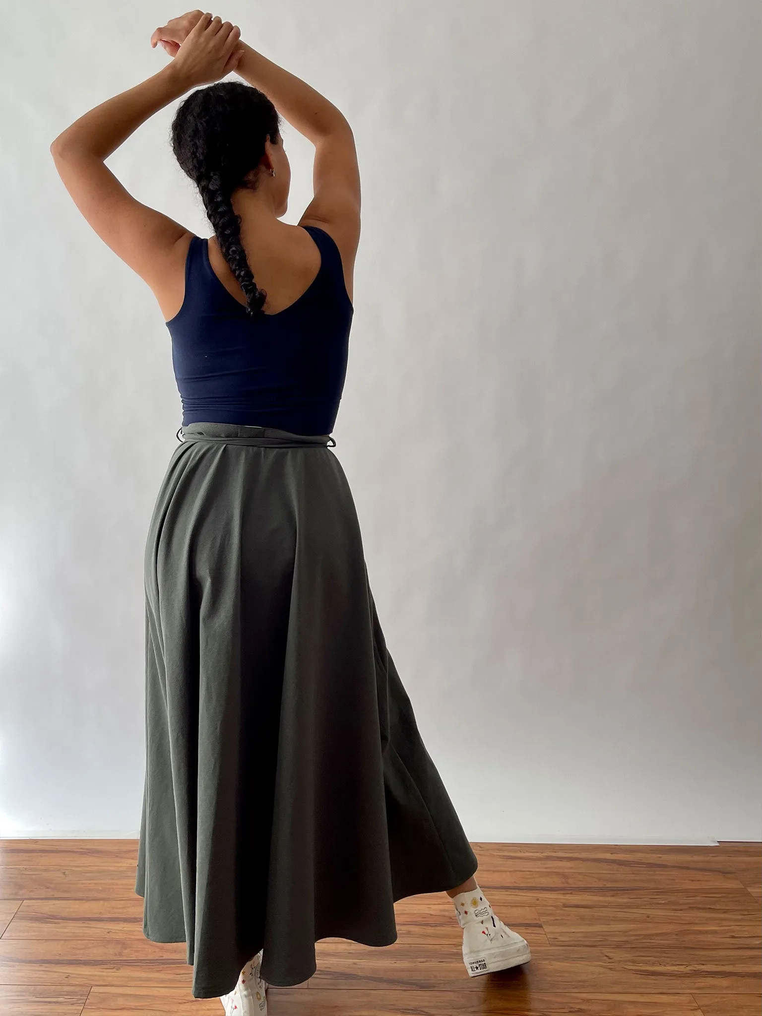 EUCALYPTUS MAXINE WRAP SKIRT sold by Free Label product image thumbnail 3