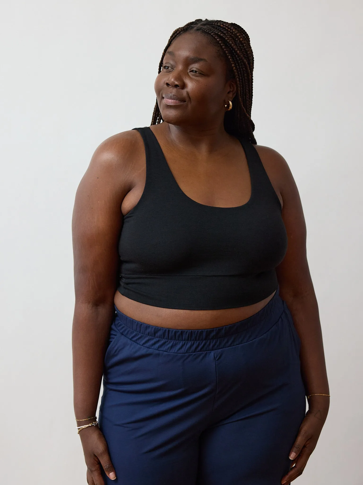 BLACK THOMPSON BRA sold by Free Label