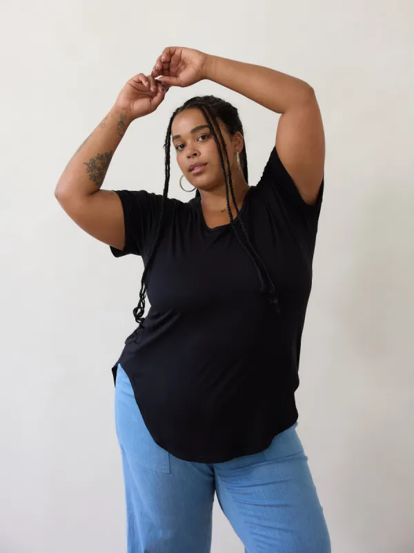 BLACK JAIMEE TEE sold by Free Label