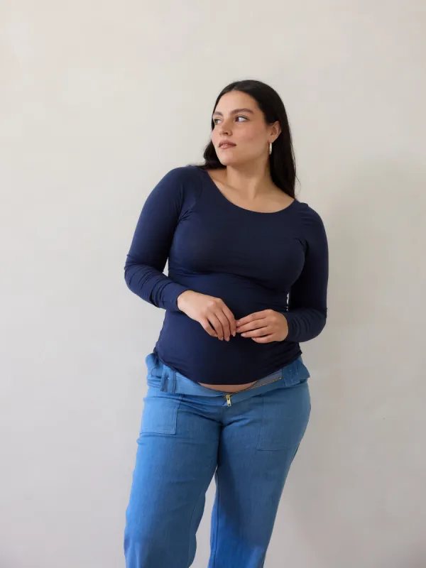 NAVY TRAIL LONG SLEEVE sold by Free Label