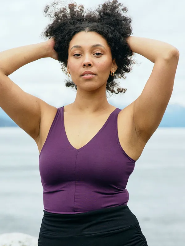 EGGPLANT TRAIL TANK sold by Free Label