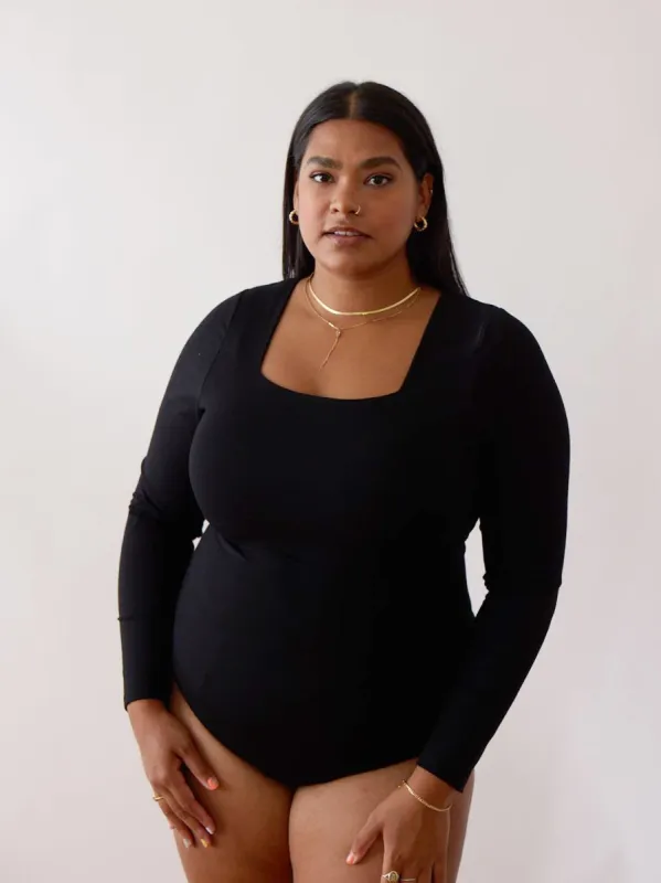 BLACK PRIA BODYSUIT sold by Free Label