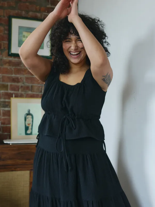 BLACK MAEVE TOP sold by Free Label