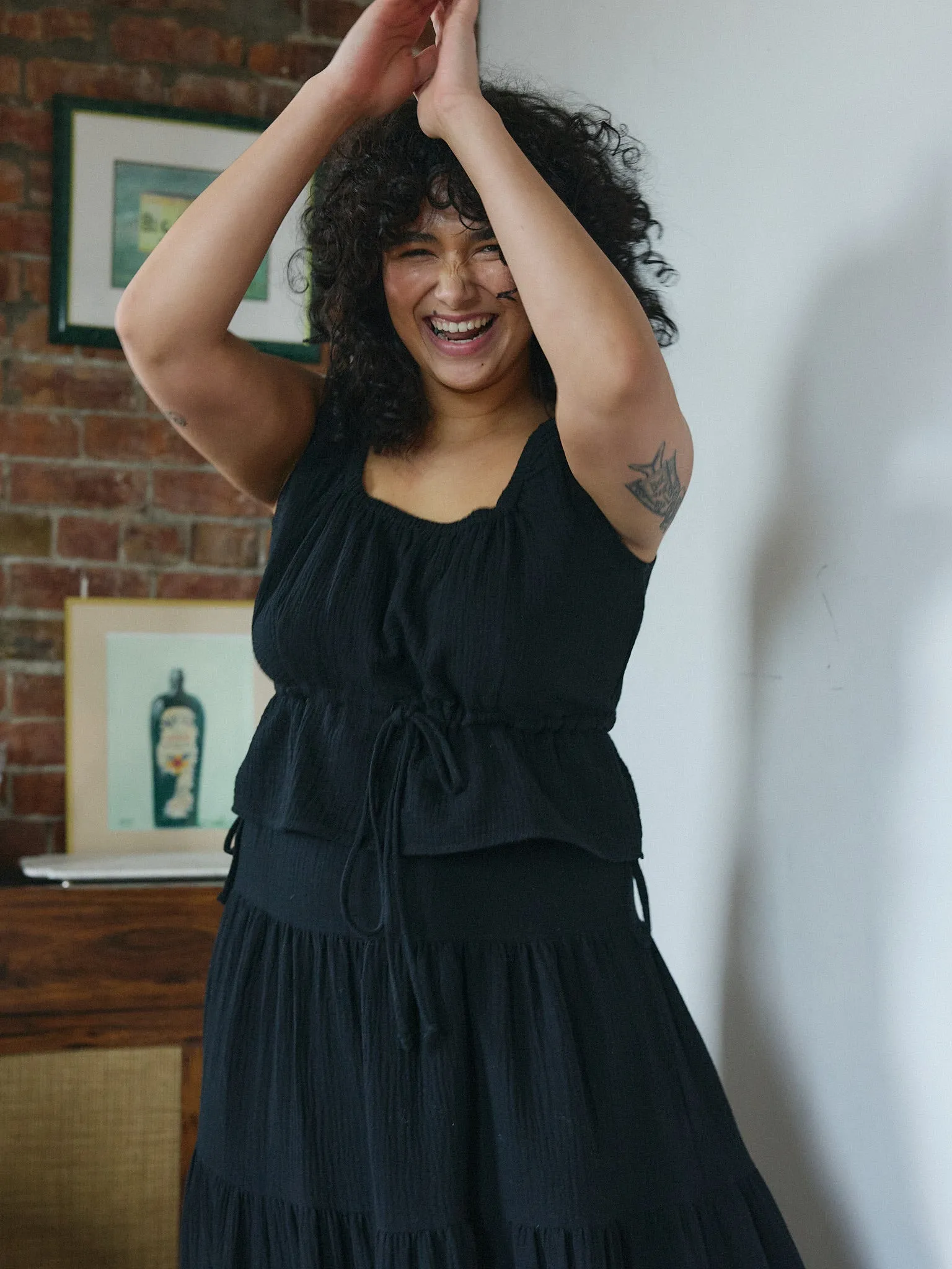 BLACK MAEVE TOP sold by Free Label