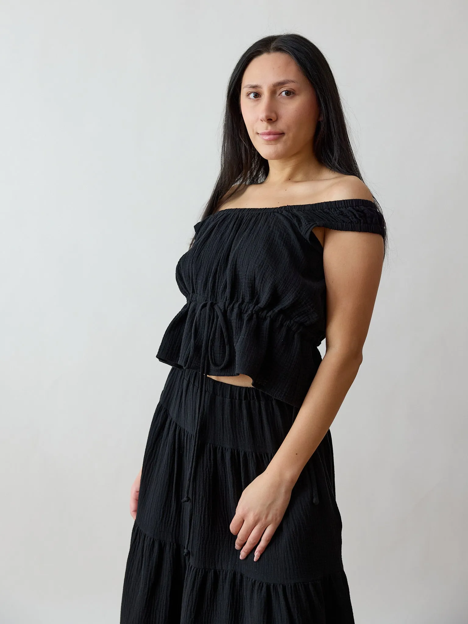 BLACK MAEVE TOP sold by Free Label product image thumbnail 4