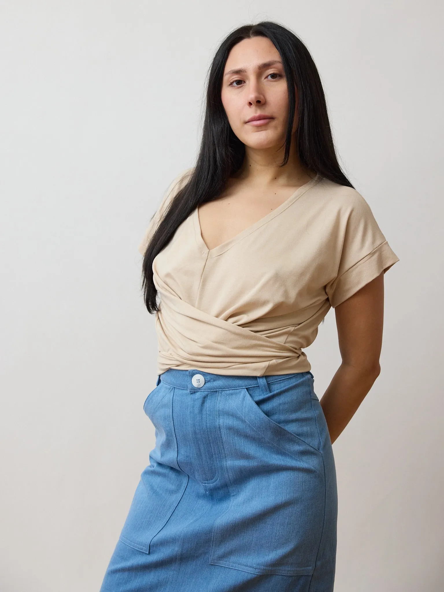 BEIGE PENNY TEE sold by Free Label product image thumbnail 4