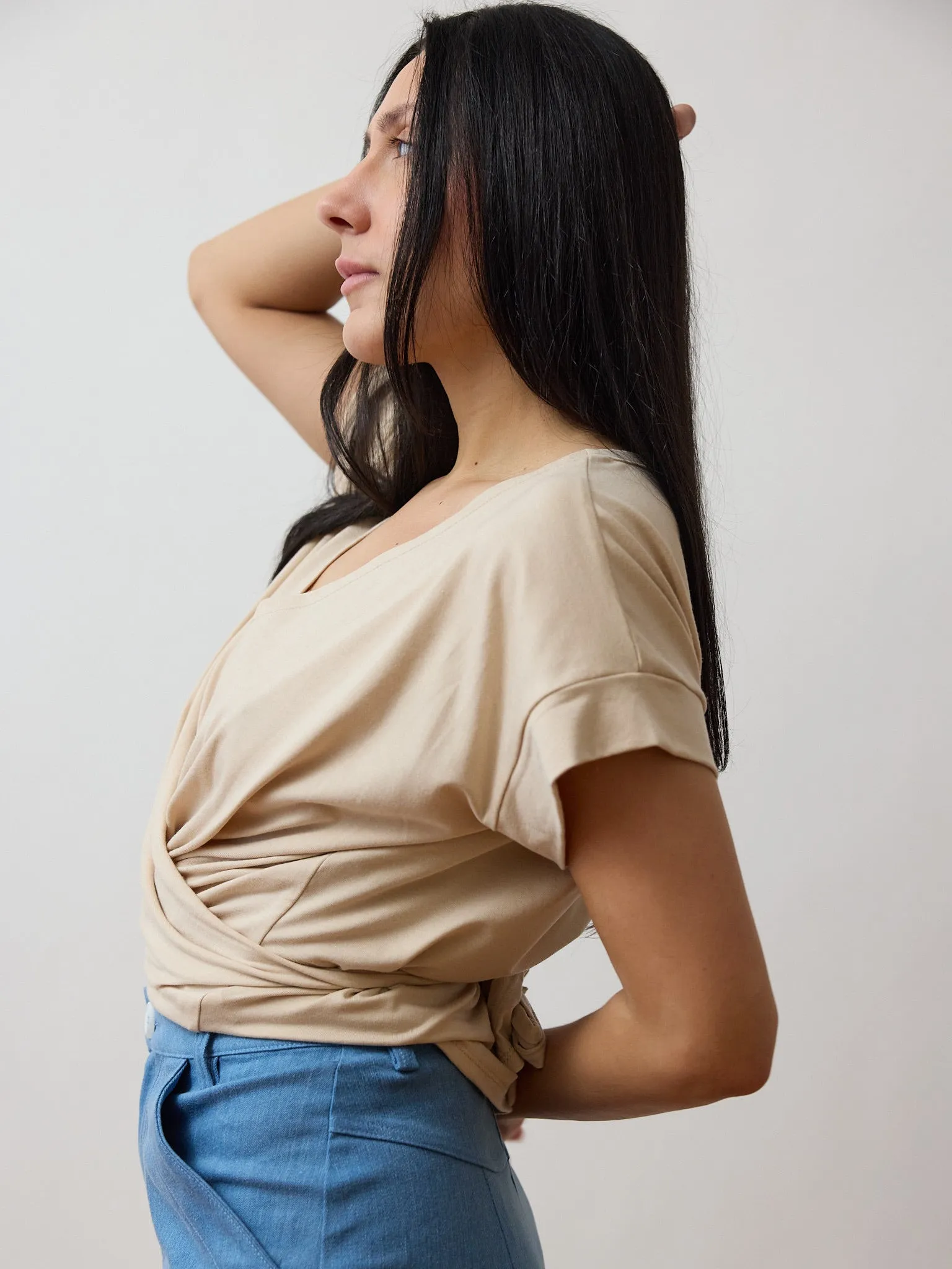 BEIGE PENNY TEE sold by Free Label product image thumbnail 3