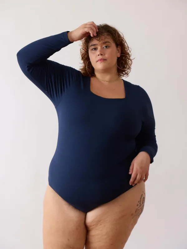 NAVY PRIA BODYSUIT sold by Free Label
