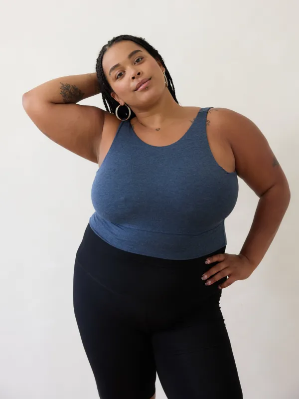 MELANGE BLUE THOMPSON BRA sold by Free Label