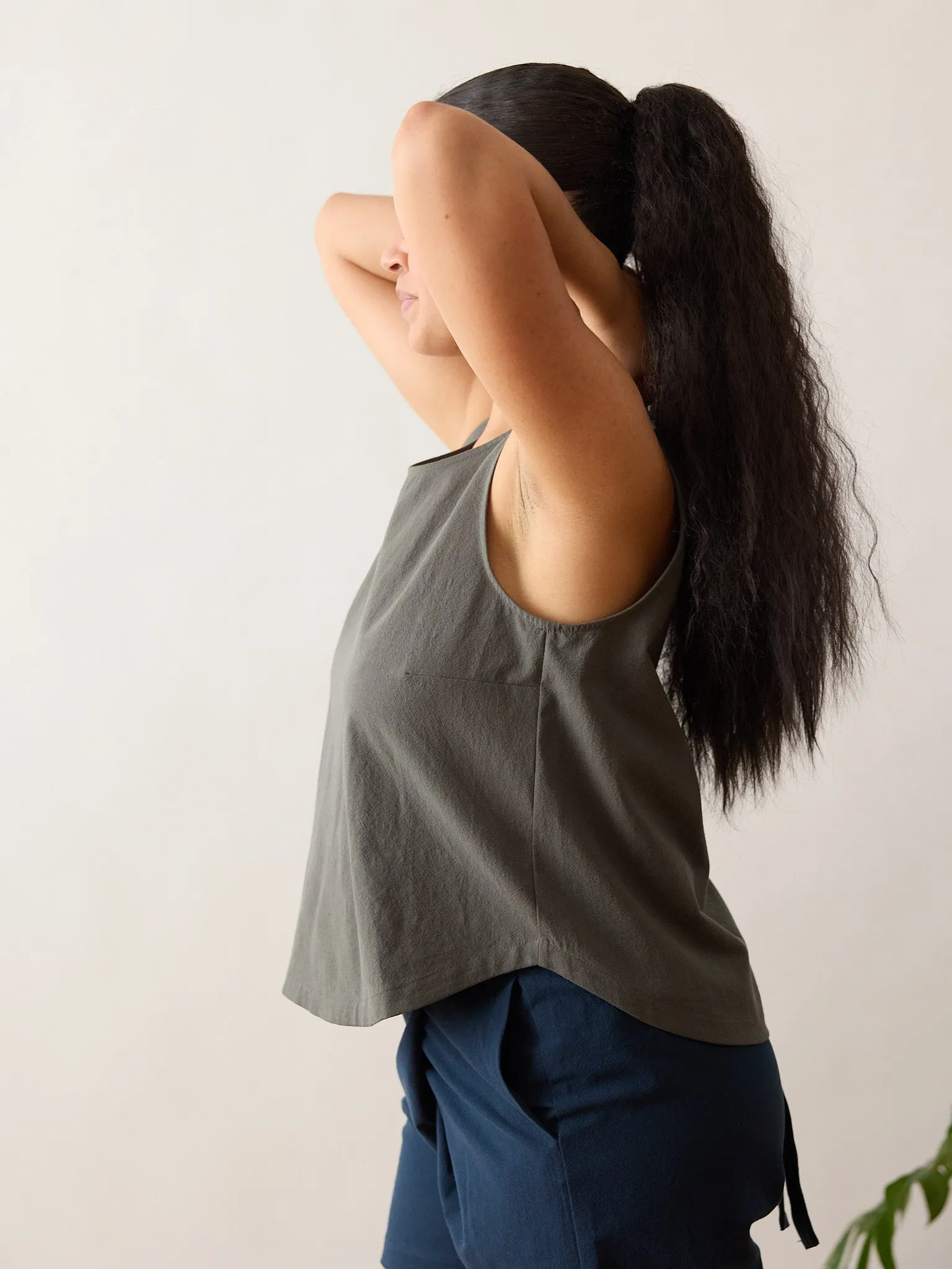 EUCALYPTUS COTTON CREPE MILLIE TANK sold by Free Label product image thumbnail 5