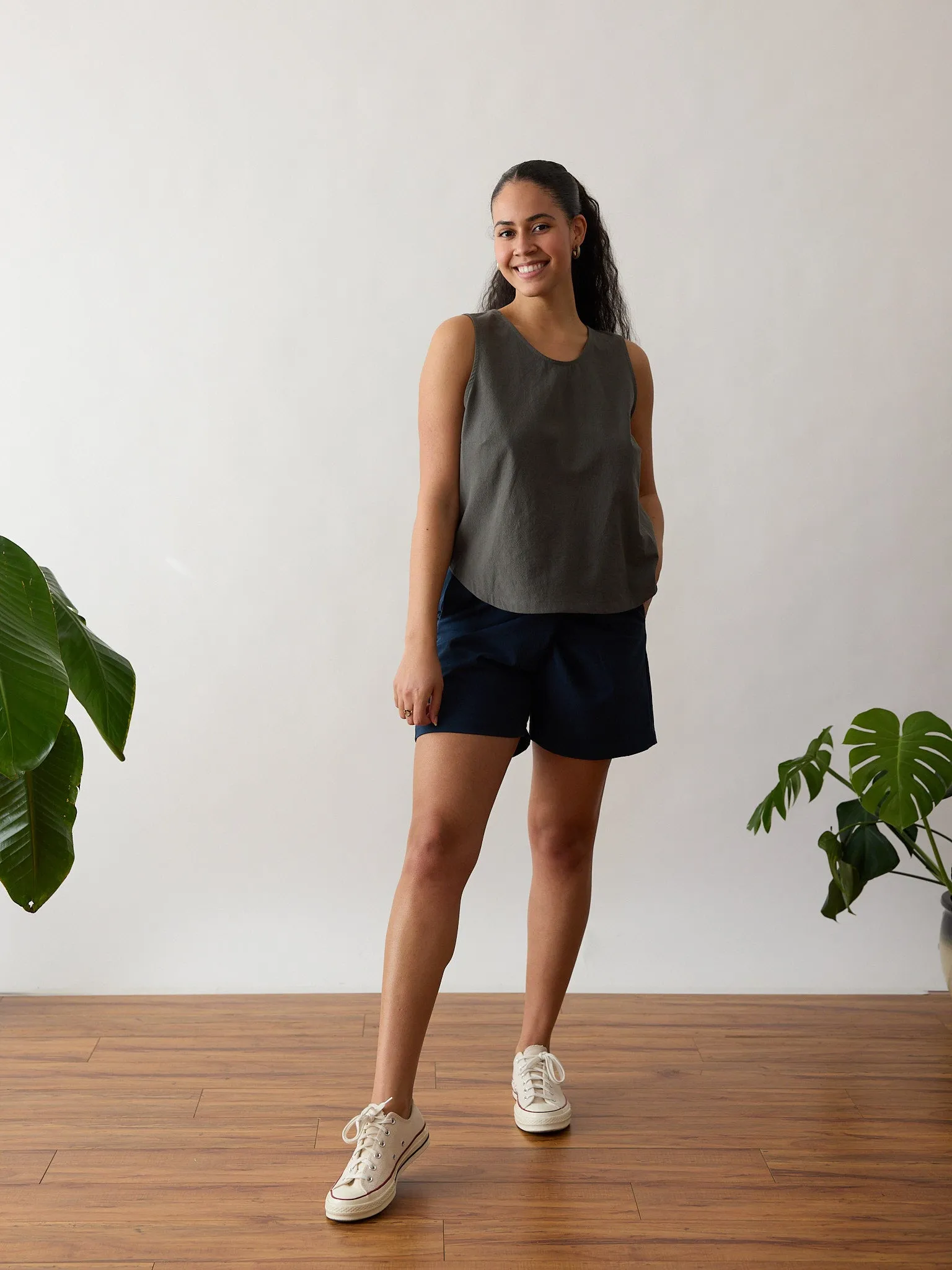 EUCALYPTUS COTTON CREPE MILLIE TANK sold by Free Label product image thumbnail 2