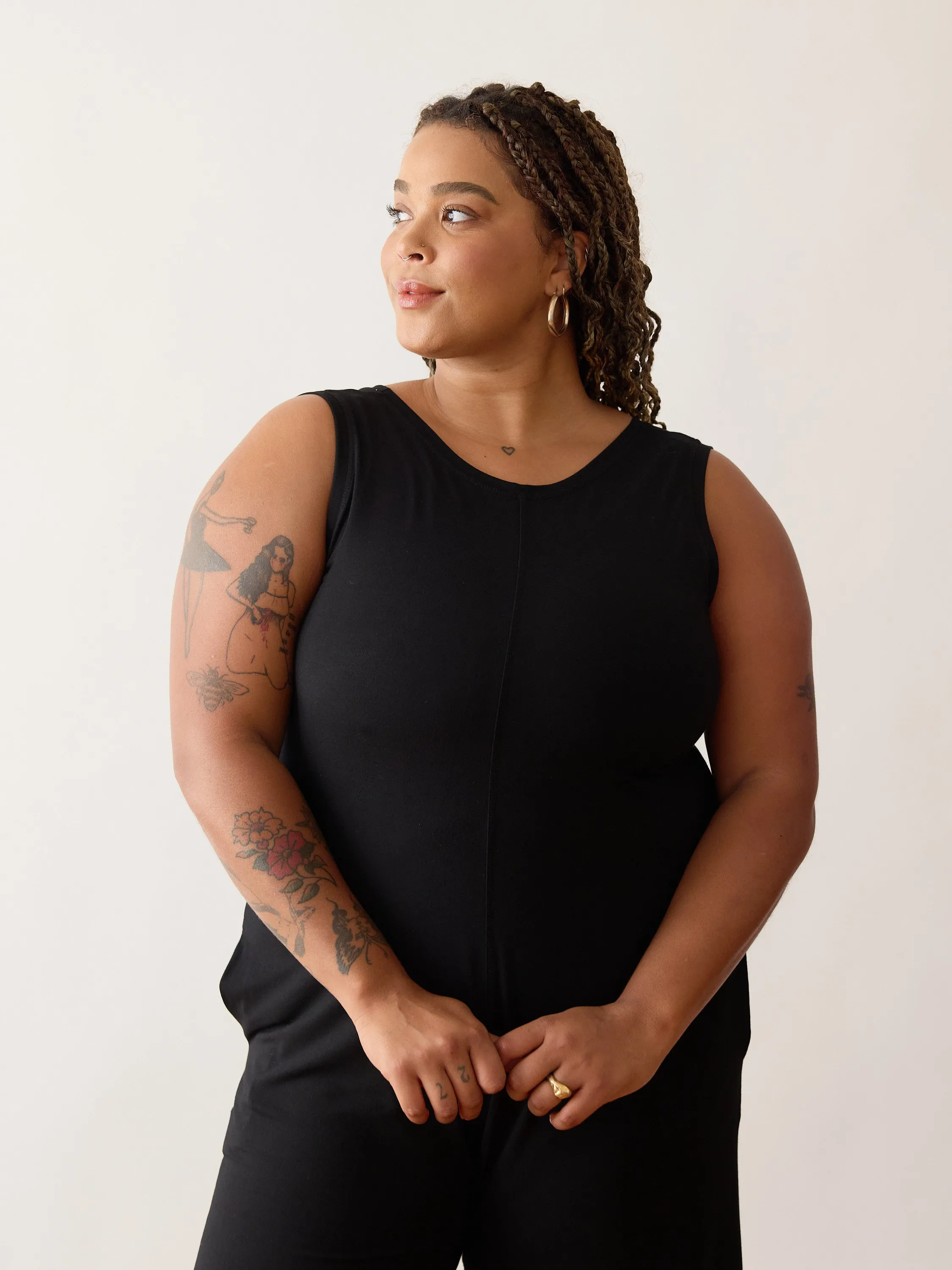 BLACK ANDIE JUMPSUIT sold by Free Label product image thumbnail 5