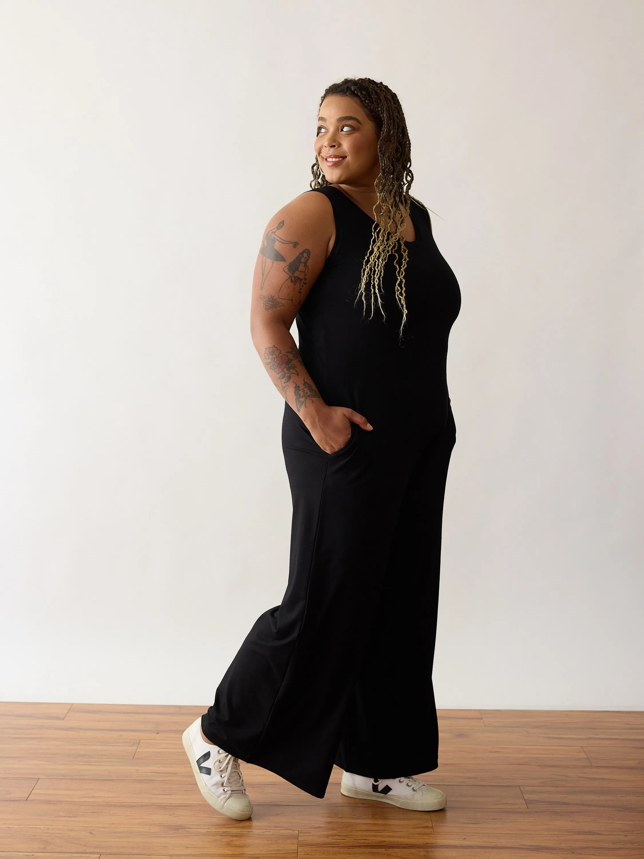 BLACK ANDIE JUMPSUIT sold by Free Label product image thumbnail 2