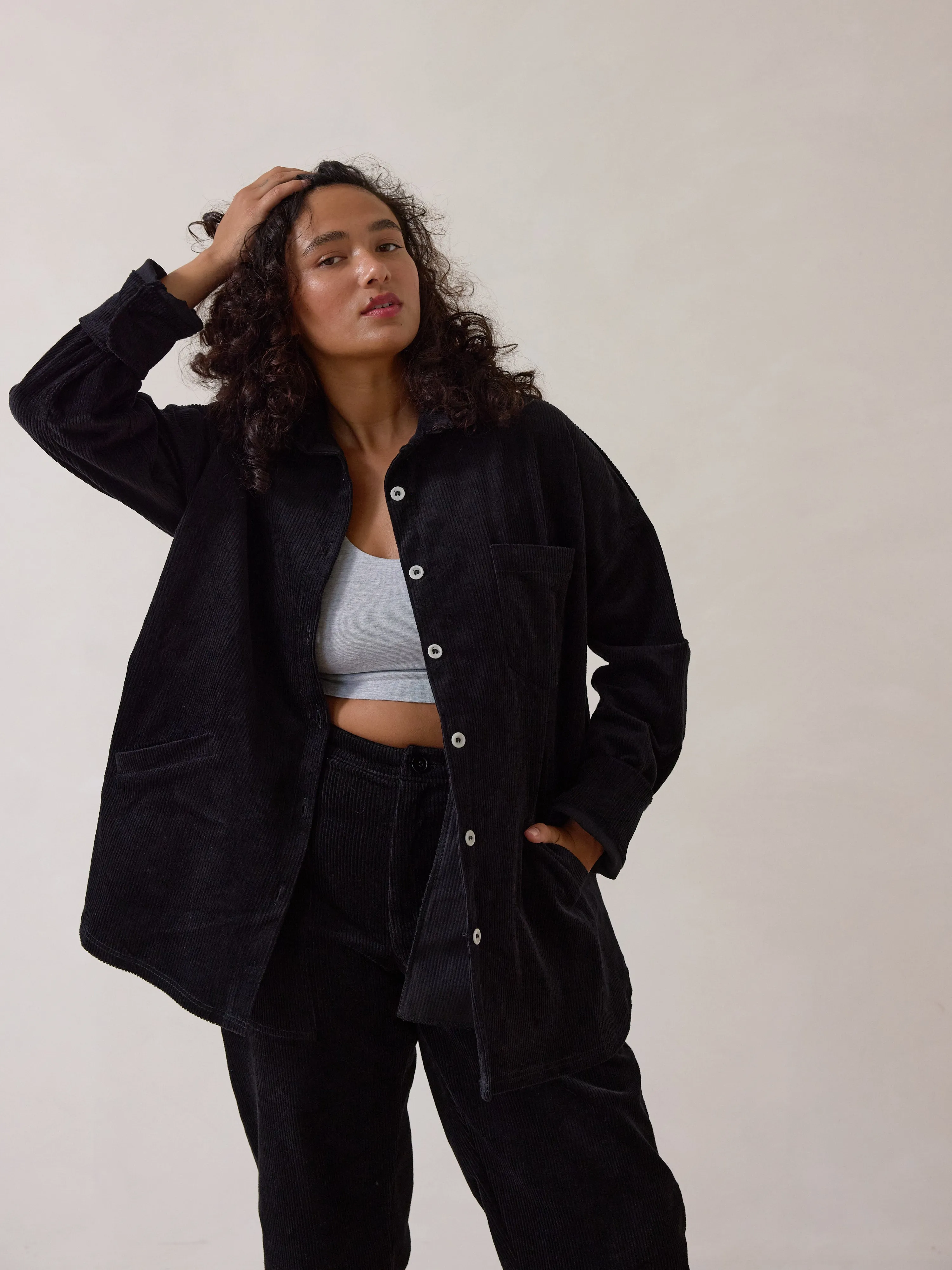 BLACK CORA SHACKET sold by Free Label