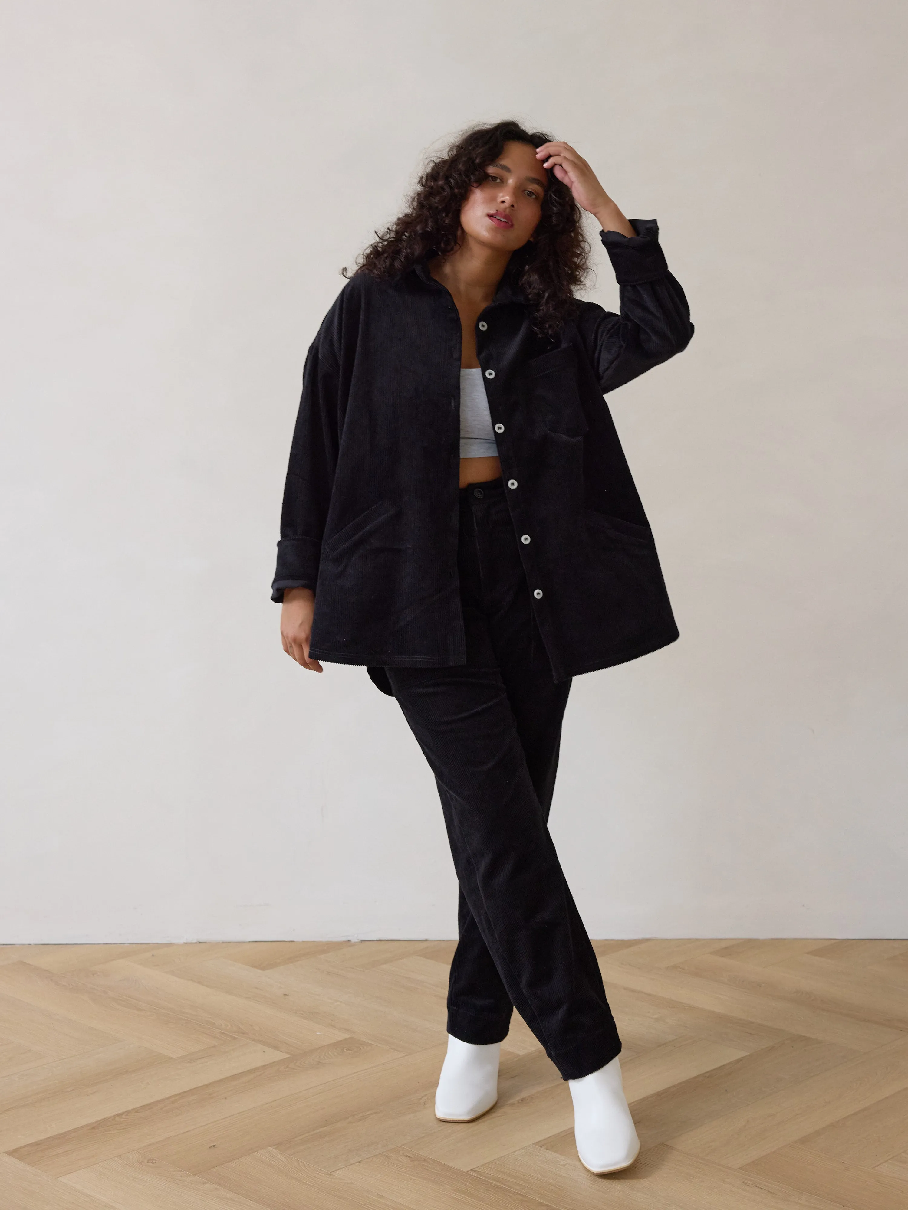 BLACK CORA SHACKET sold by Free Label product image thumbnail 3