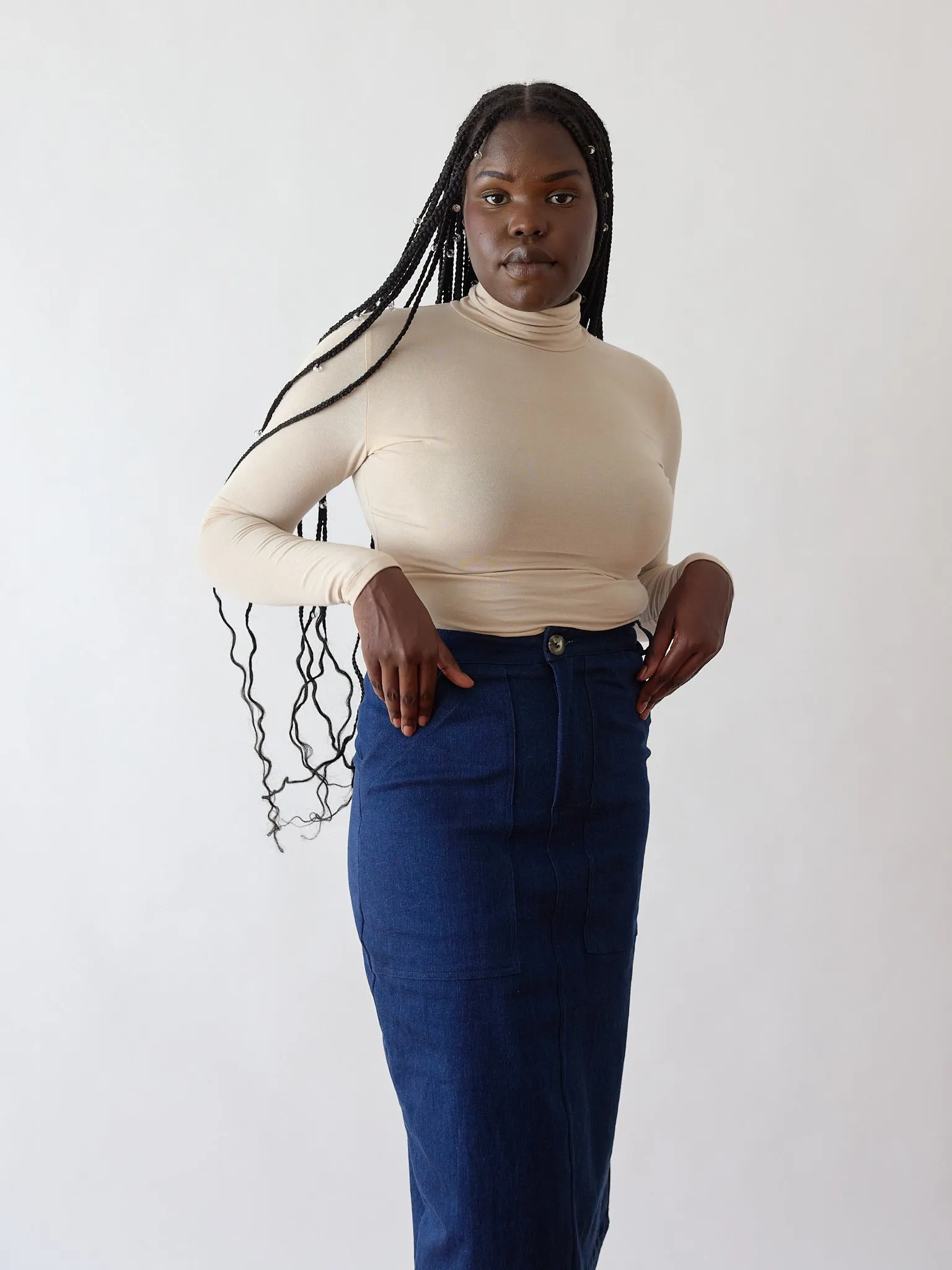 BEIGE LINDSEY TURTLENECK sold by Free Label product image thumbnail 4