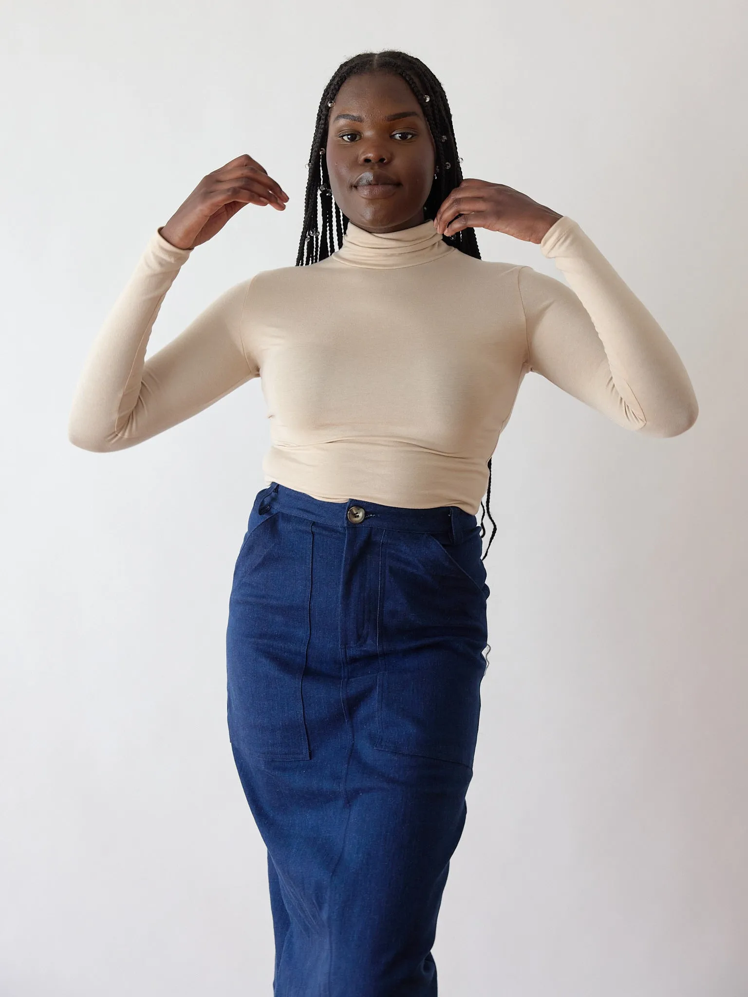 BEIGE LINDSEY TURTLENECK sold by Free Label product image thumbnail 5