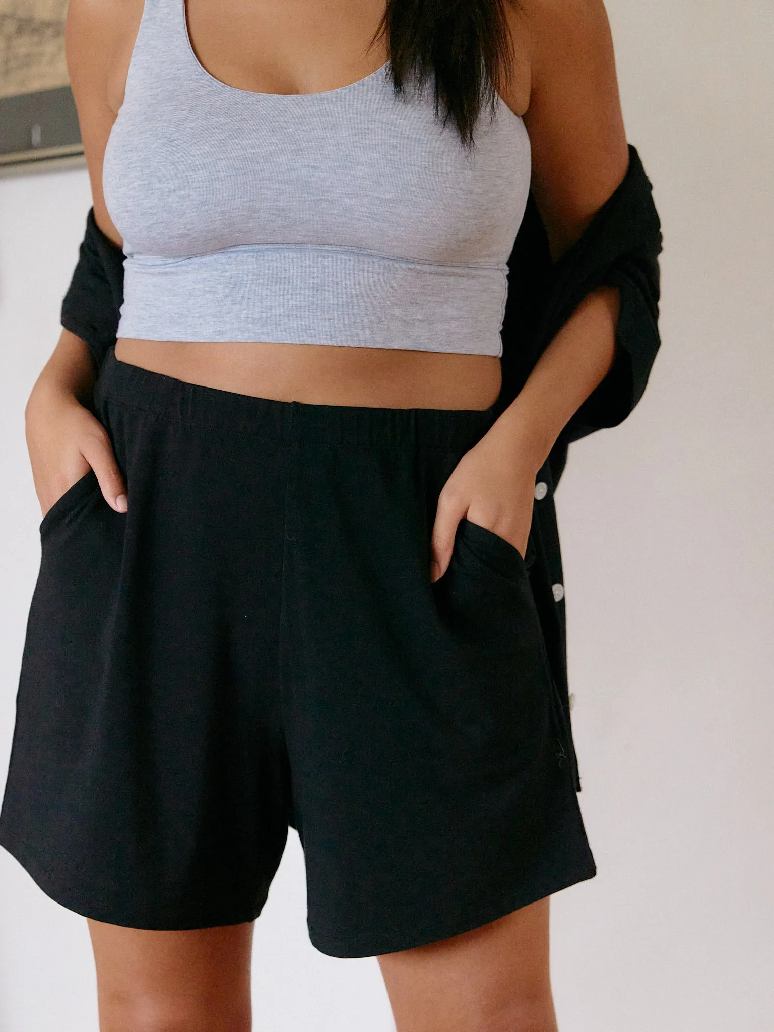 BLACK MAGGIE PJ SHORT sold by Free Label