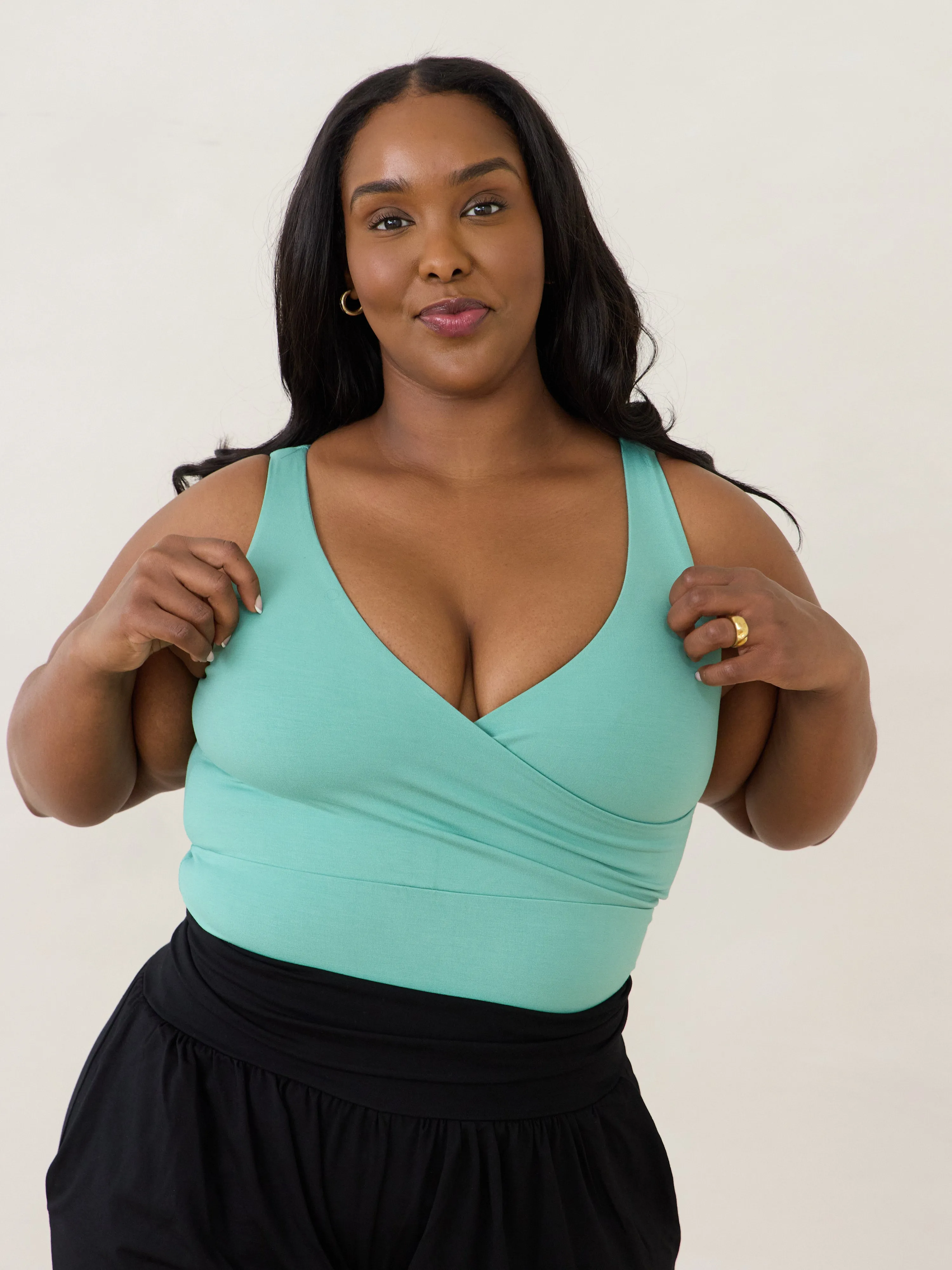 SEAFOAM DANI TANK sold by Free Label