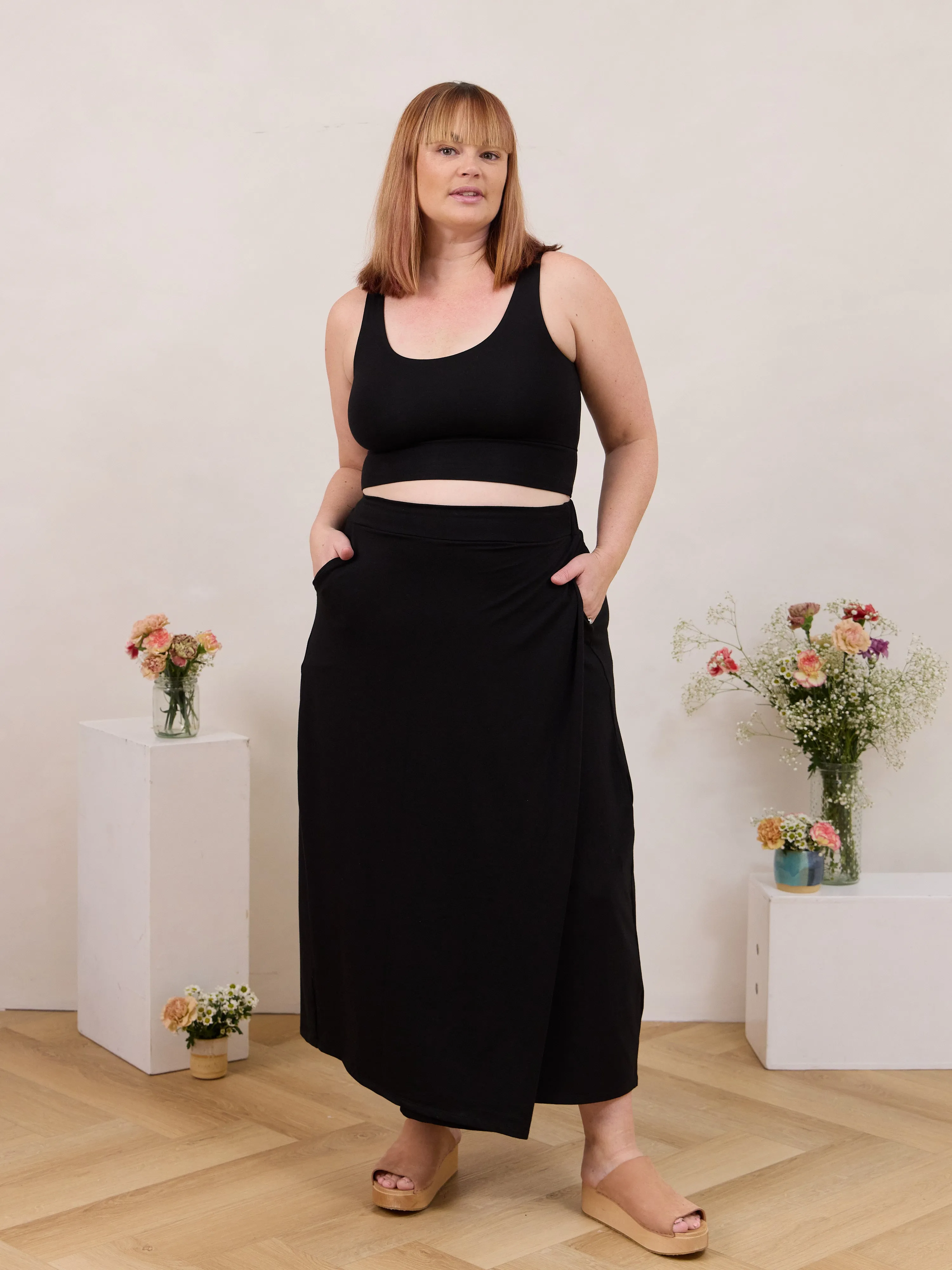 BLACK DEMI CROP sold by Free Label product image thumbnail 2