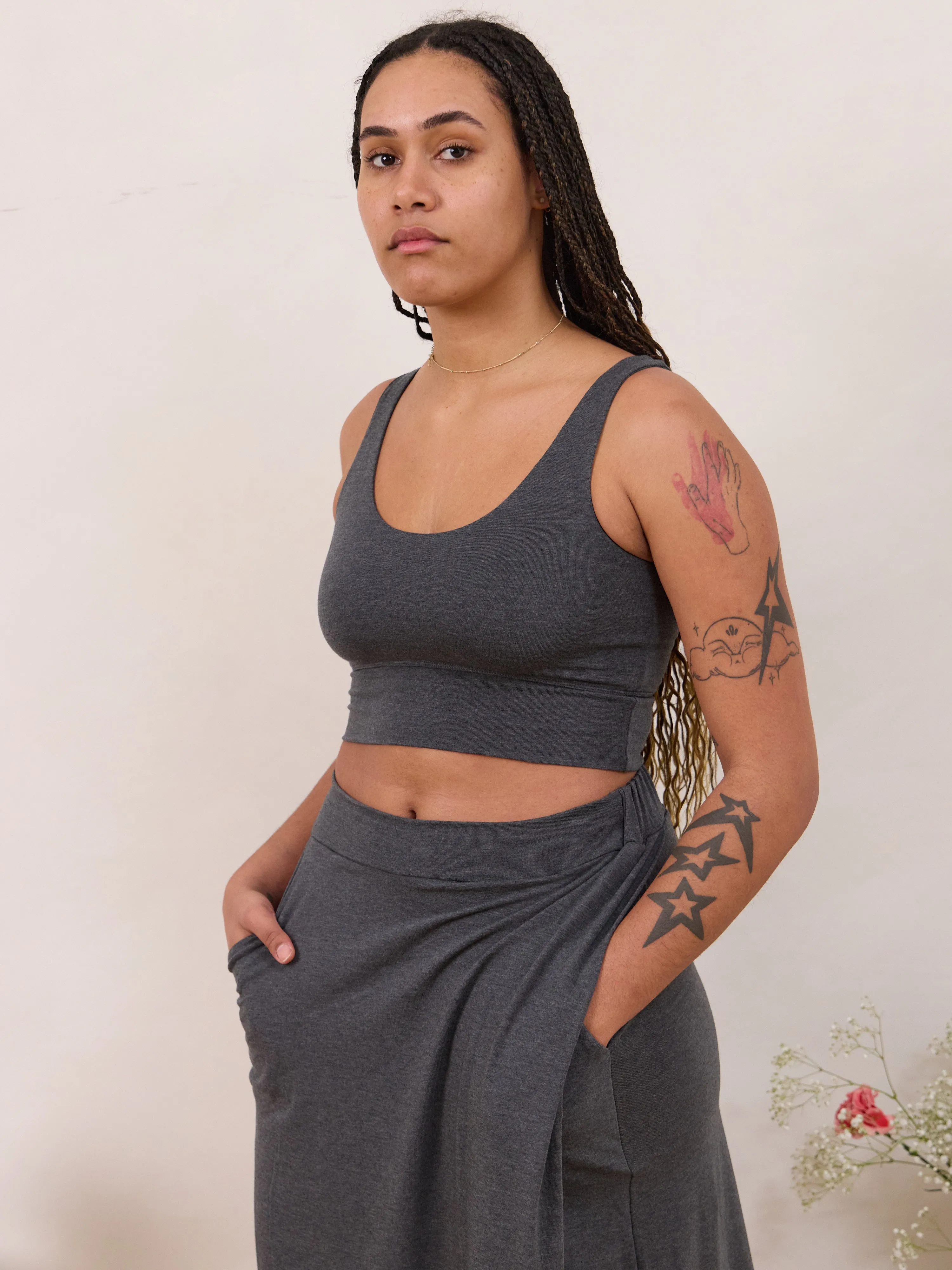 CHARCOAL THOMPSON BRA sold by Free Label product image thumbnail 3