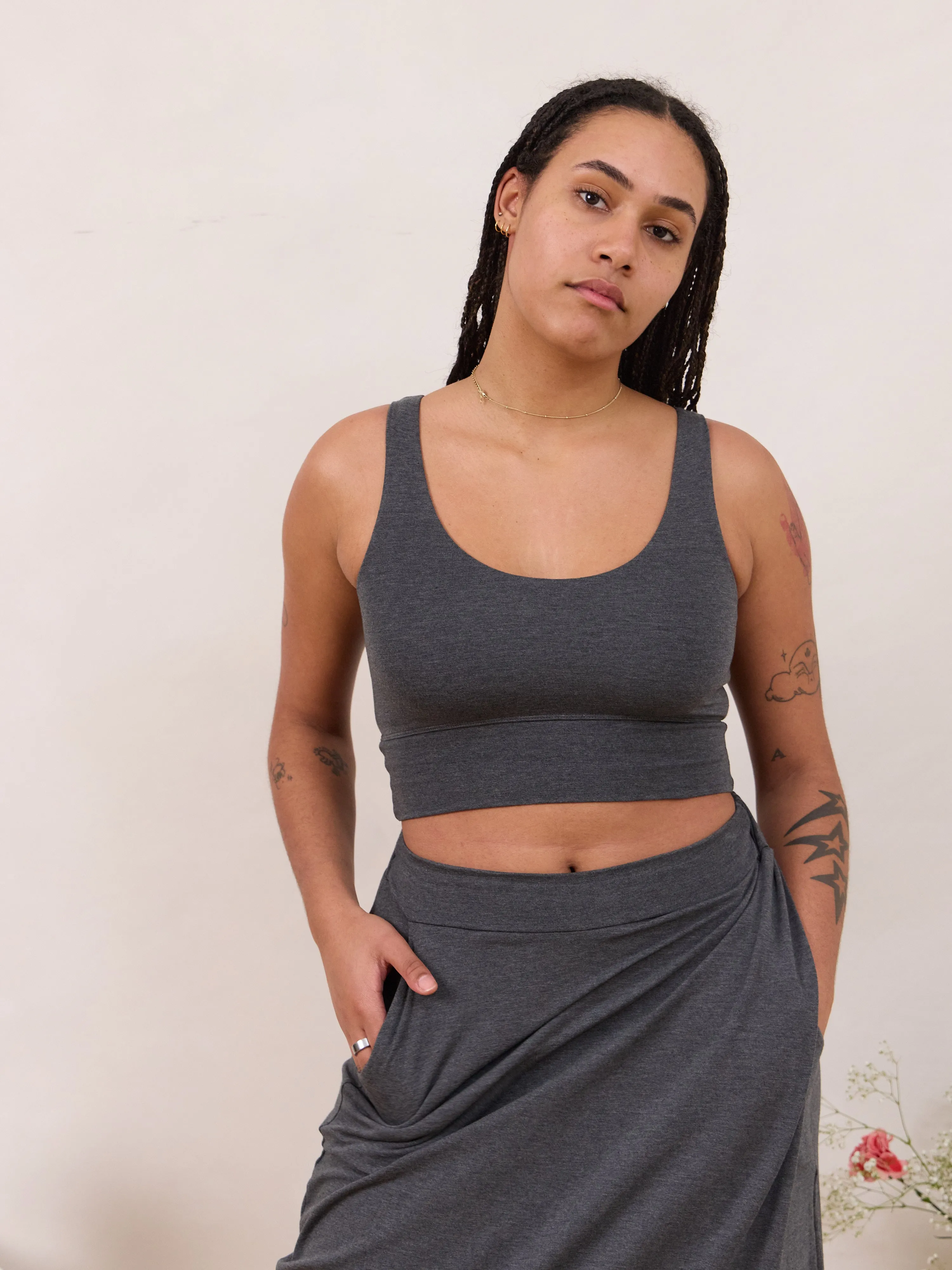 CHARCOAL THOMPSON BRA sold by Free Label product image thumbnail 2