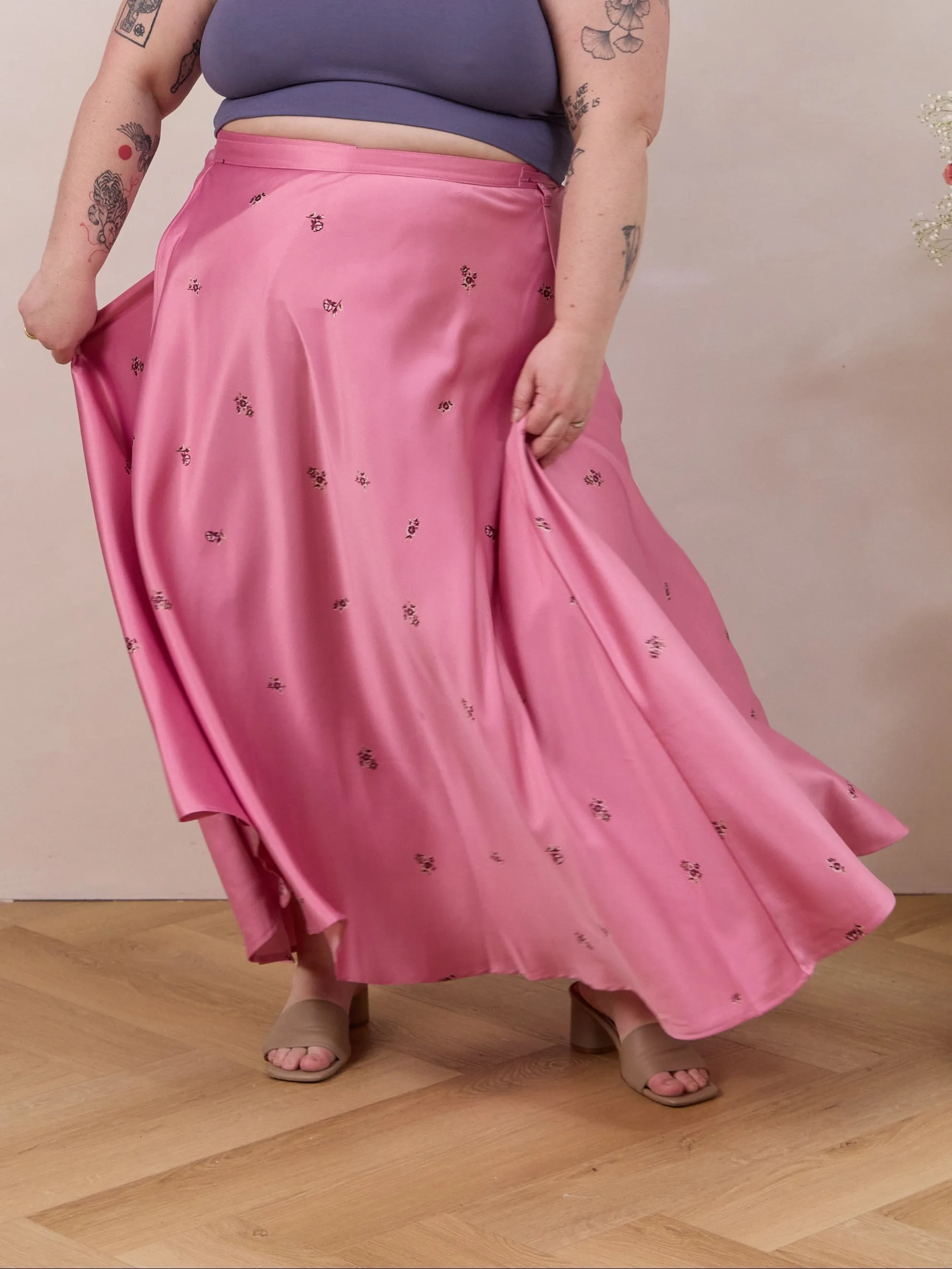 PETAL MAXINE WRAP SKIRT sold by Free Label