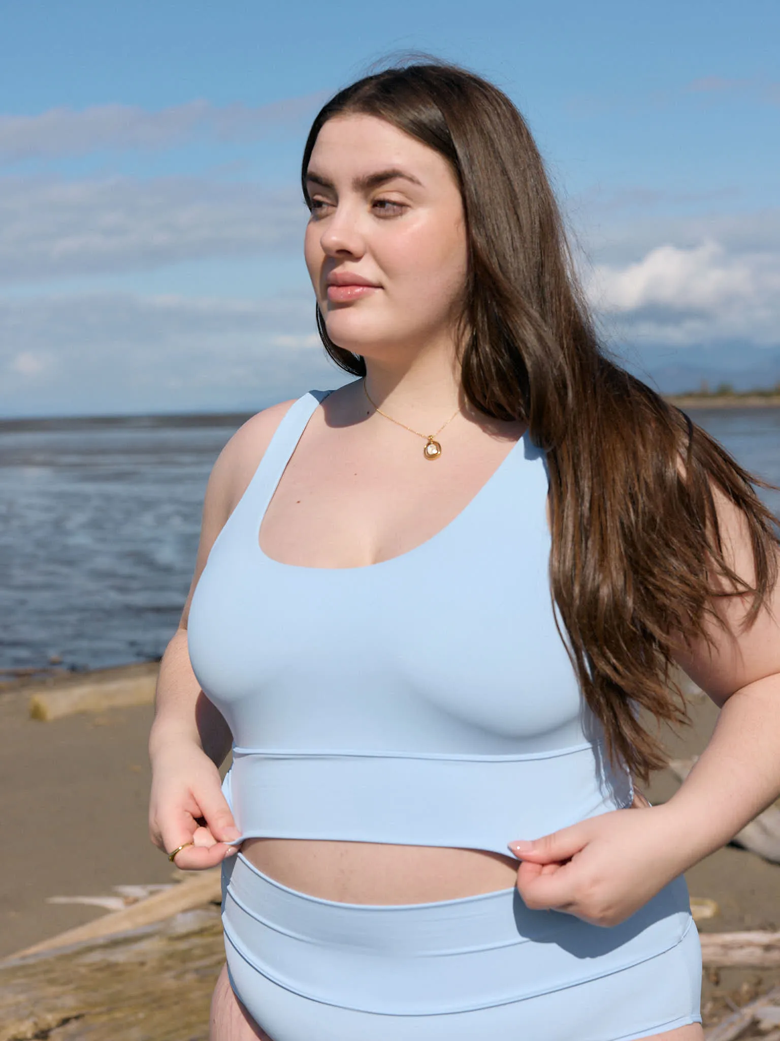 RIPTIDE FERN SWIM TOP sold by Free Label