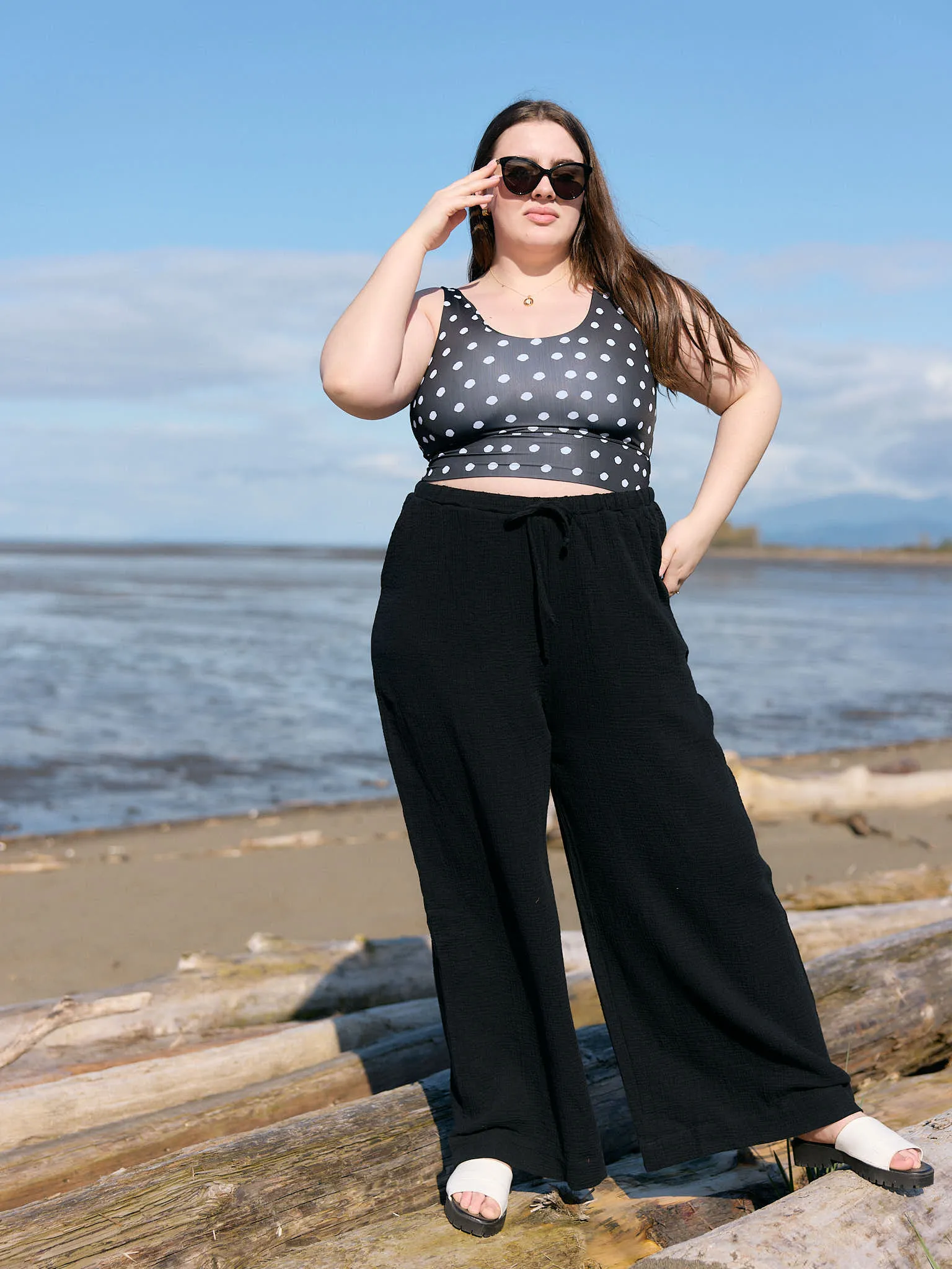 BLACK SLOANE PANT sold by Free Label