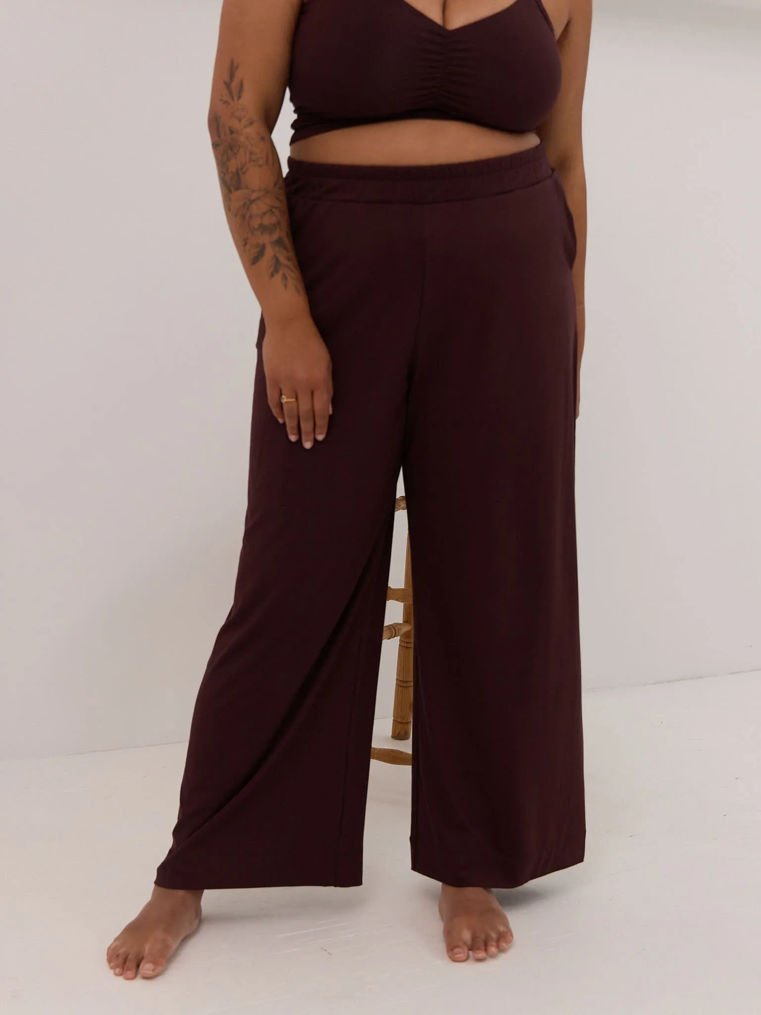 CHERRY COLA BAMBOO LORETTA PANT sold by Free Label product image thumbnail 2