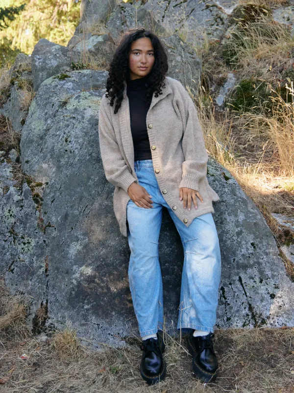 OATMEAL MARINA CARDIGAN sold by Free Label