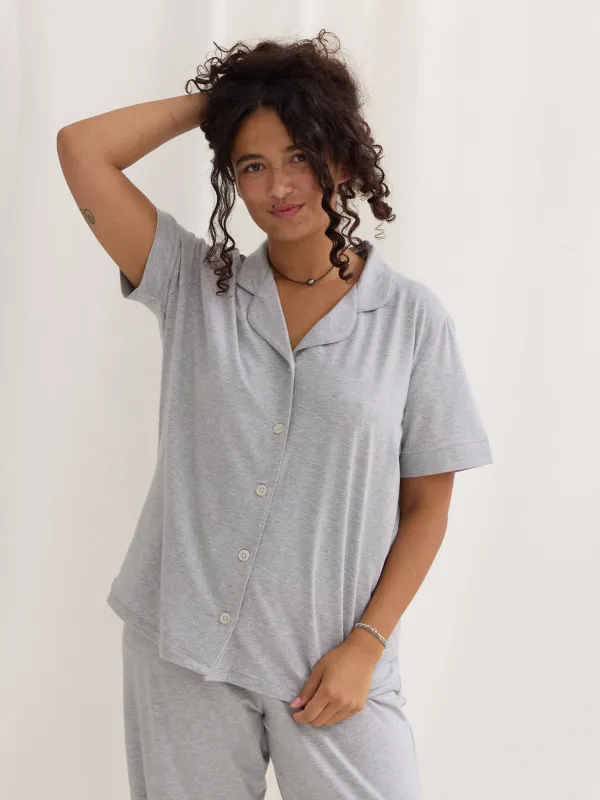 MELANGE GREY MAGGIE PJ SHIRT sold by Free Label