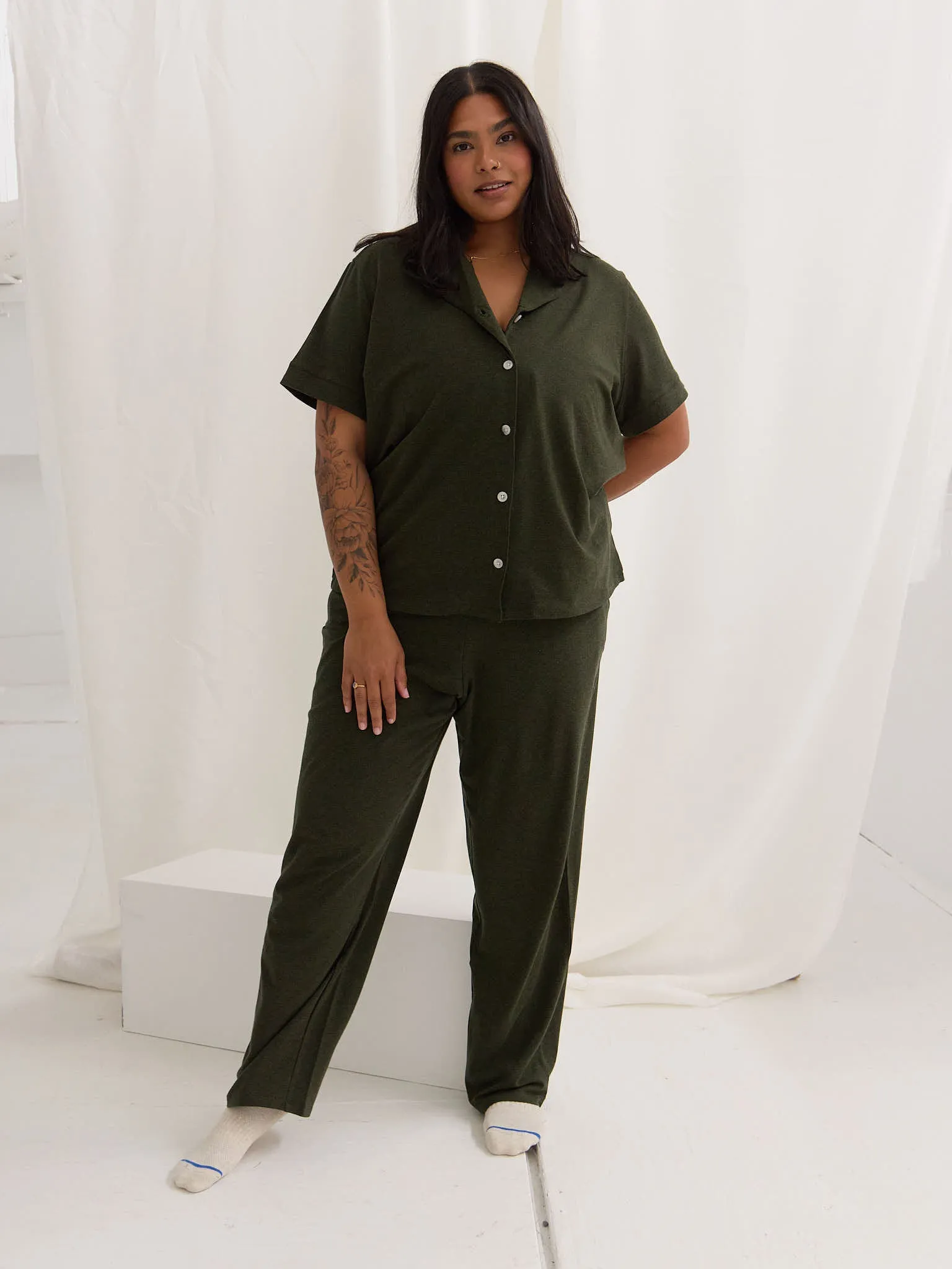 MELANGE GREEN MAGGIE PJ PANT sold by Free Label product image thumbnail 3