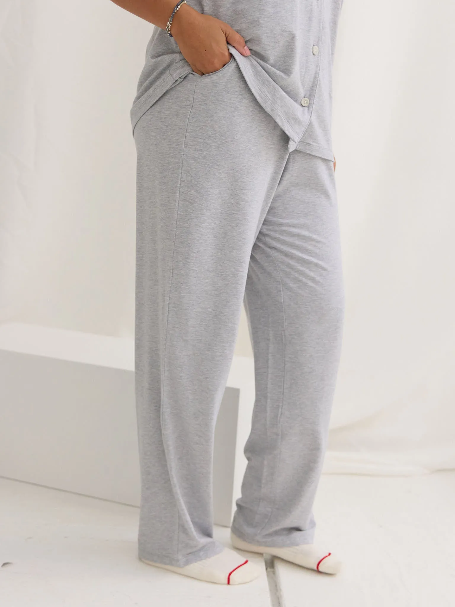 MELANGE GREY MAGGIE PJ PANT sold by Free Label product image thumbnail 2