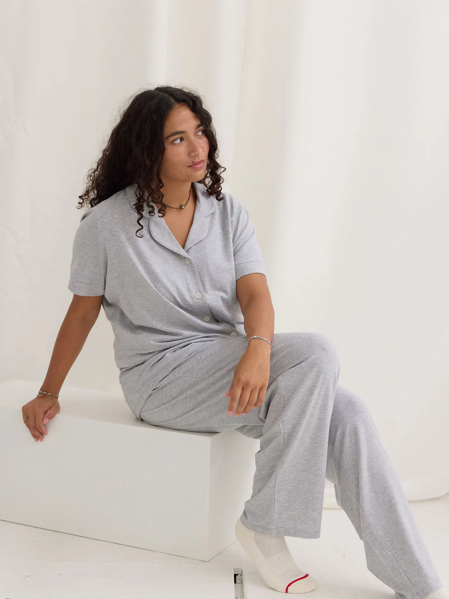 MELANGE GREY MAGGIE PJ PANT sold by Free Label product image thumbnail 3