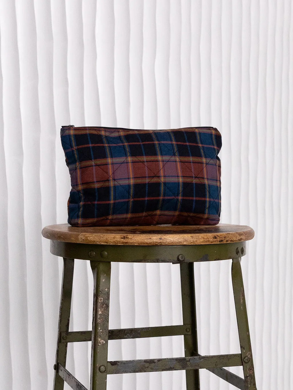 Plaid Cosmetic Bag sold by Free Label product image thumbnail 4